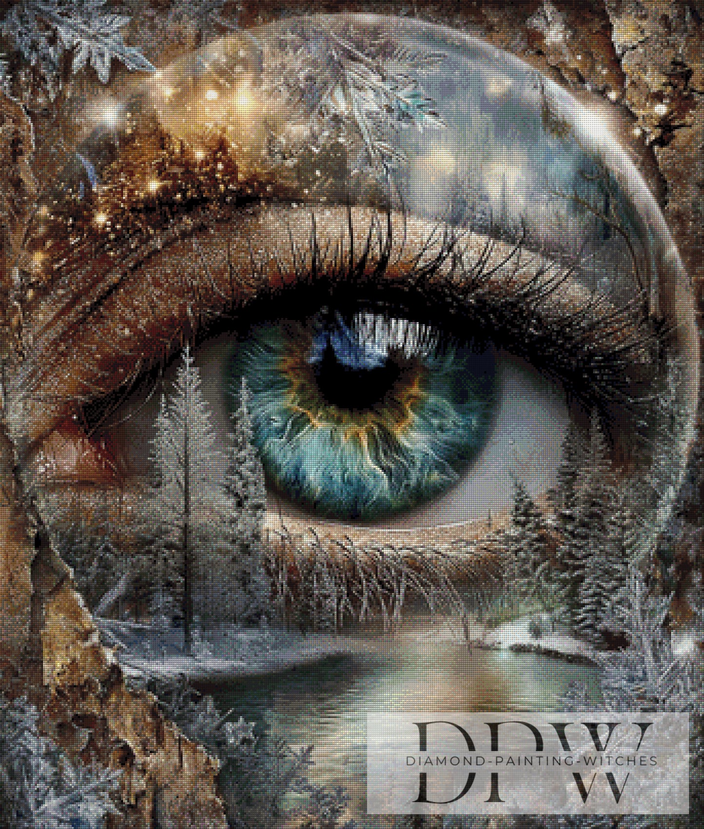 Frostblick by Elly_A.I 85x100cm mit 170 Farben DPW-3791