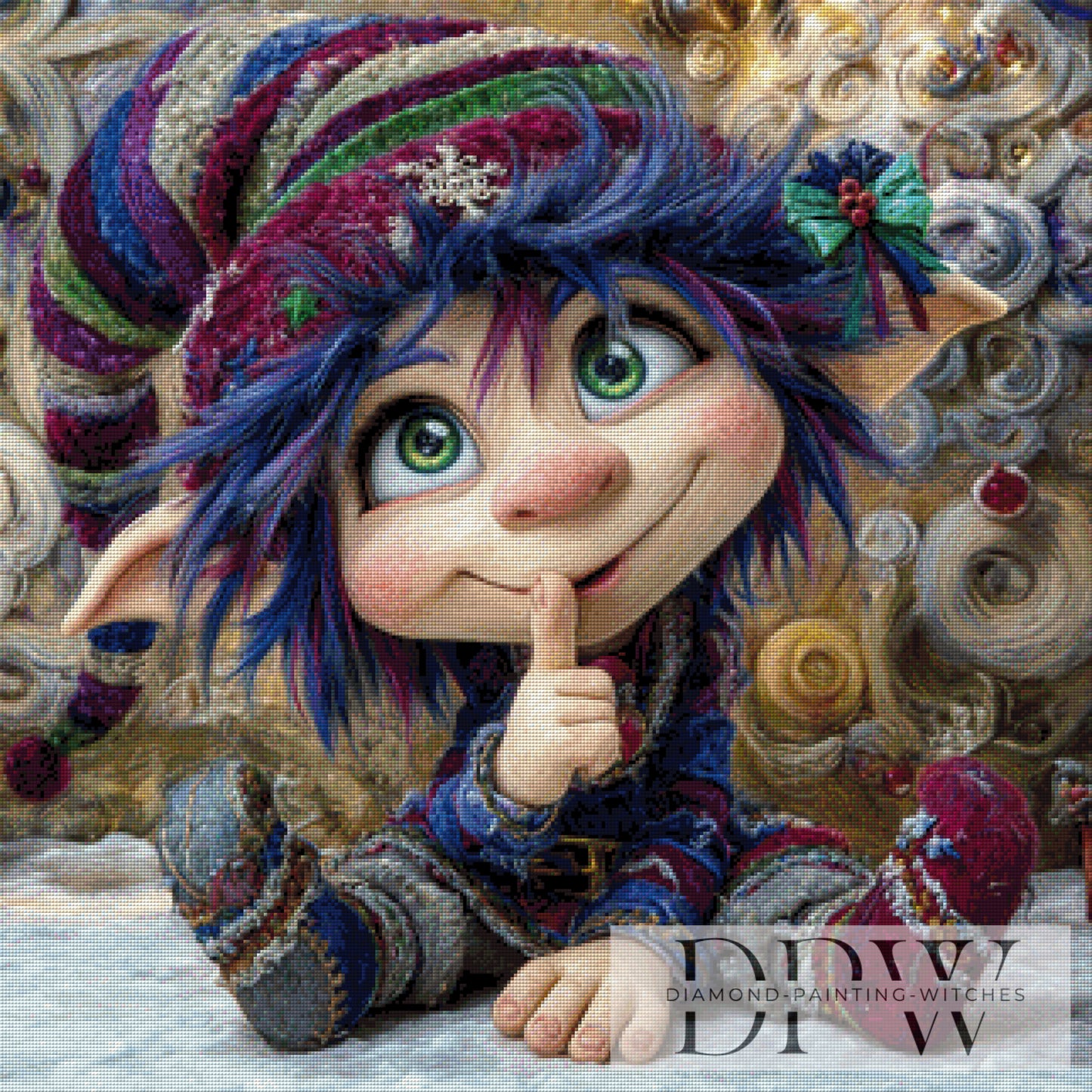 Psst, ich war´s nicht! by Casalla Vendetta 80x80cm mit 250 Farben DPW-3812