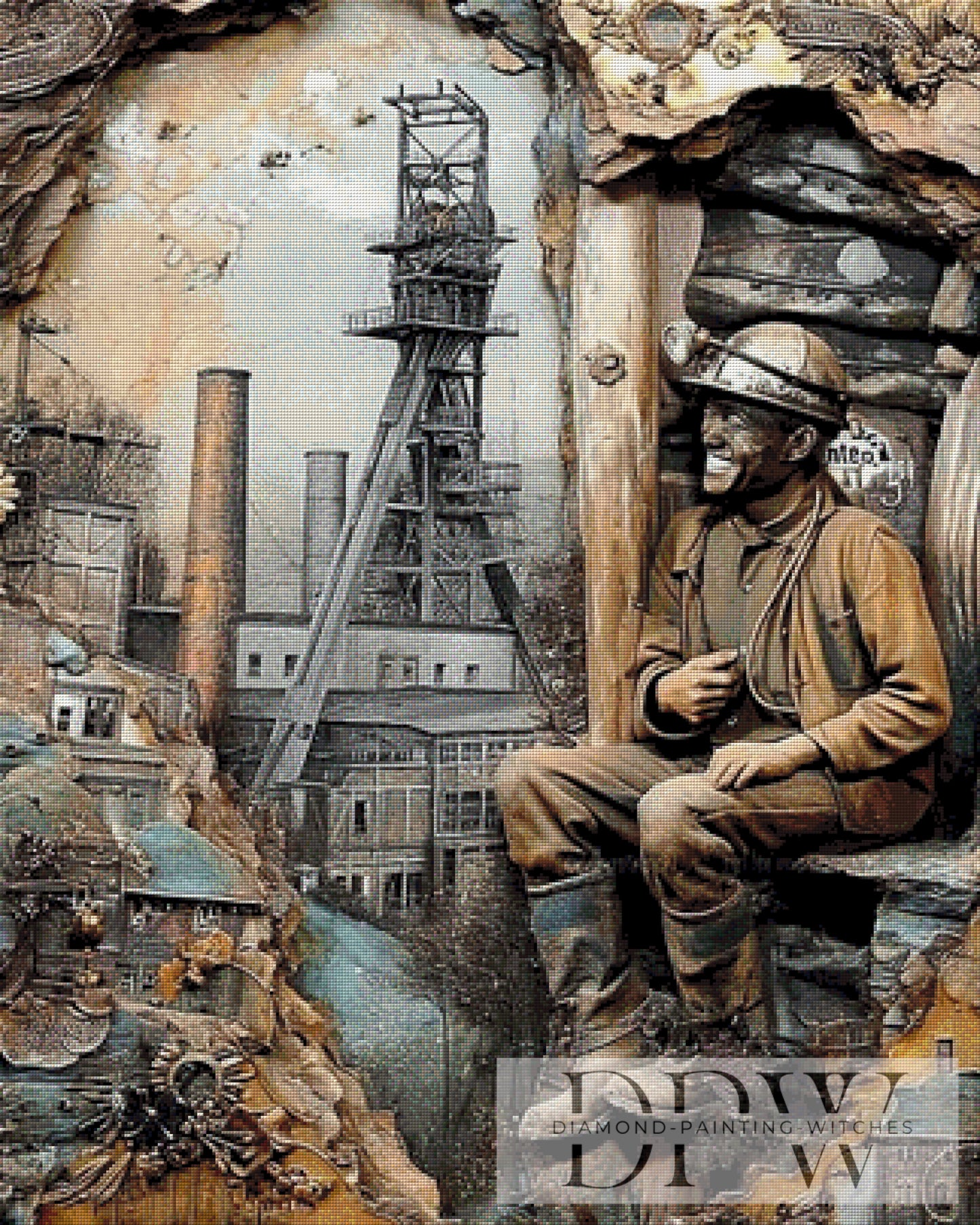 Glück auf! by Elly_A.I. 80x100cm mit 160 Farben DPW-3847