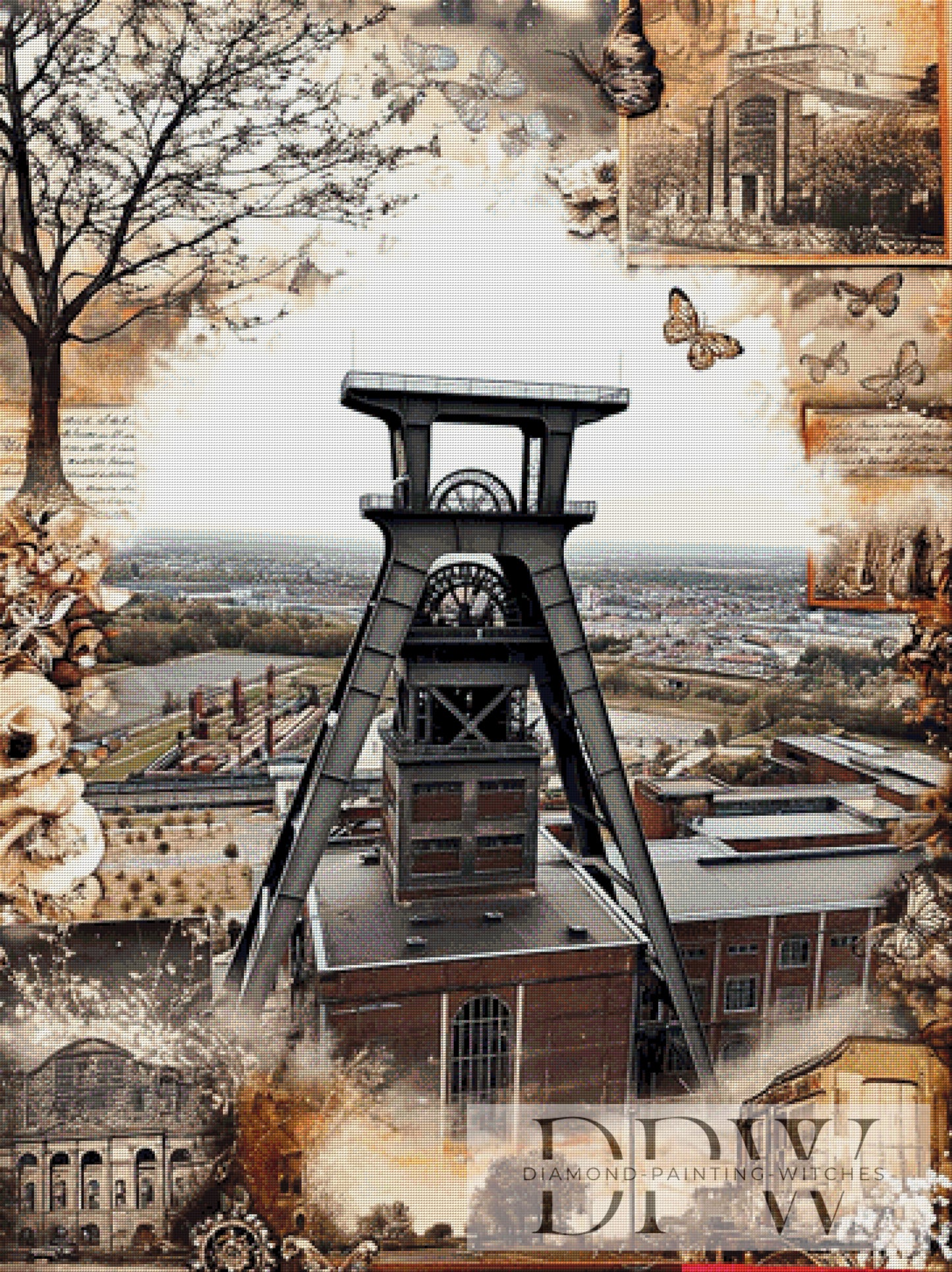 Ruhrpott Romanze by Elly_A.I. 90x120cm mit 160 Farben DPW-3848
