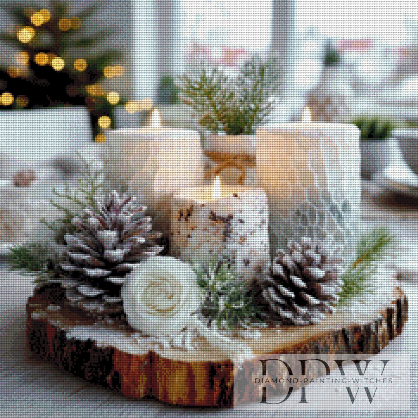 Adventszeit by theA.art 60x60cm mit 160 Farben DPW-3870