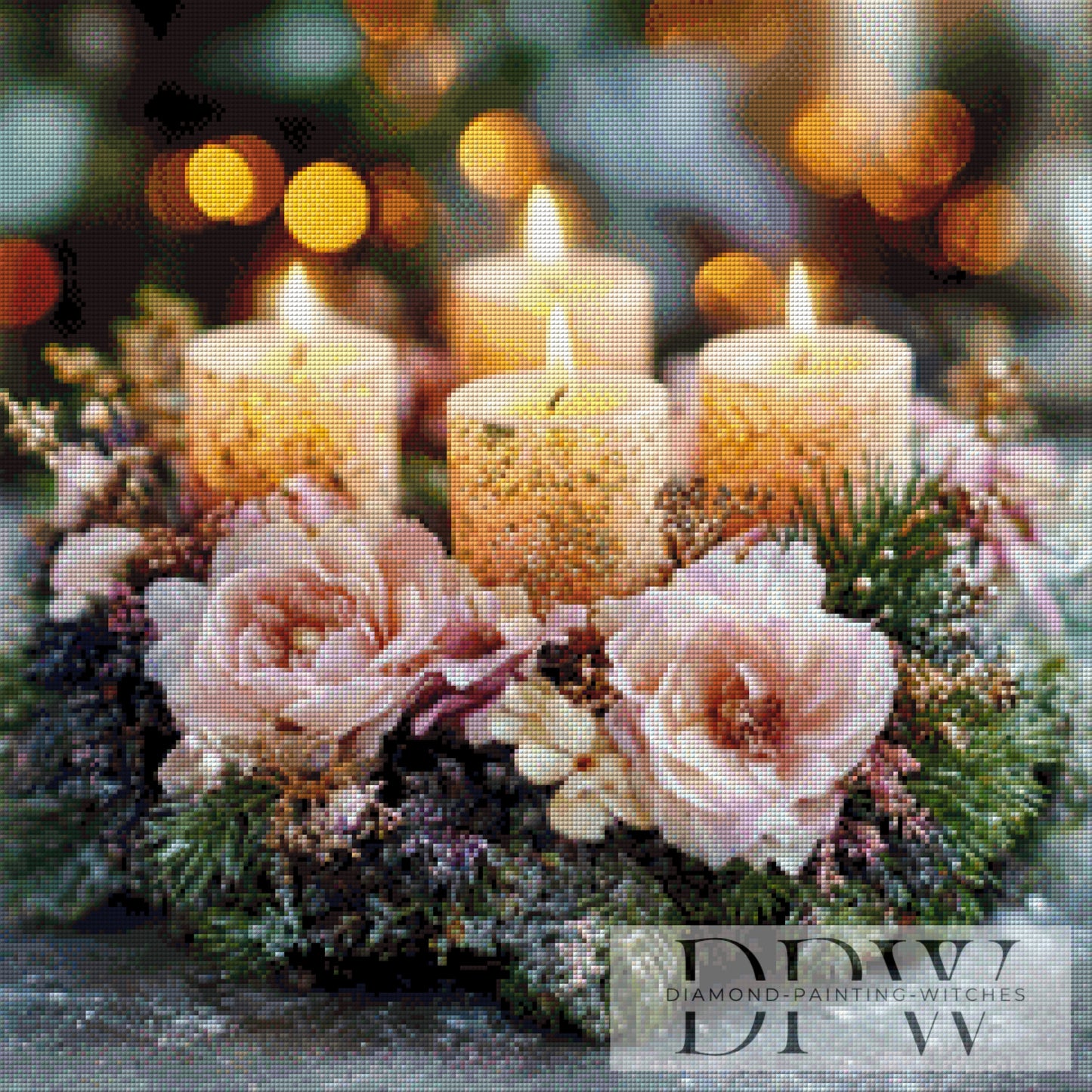 Vierter Advent by theA.art 60x60cm mit 220 Farben DPW-3871