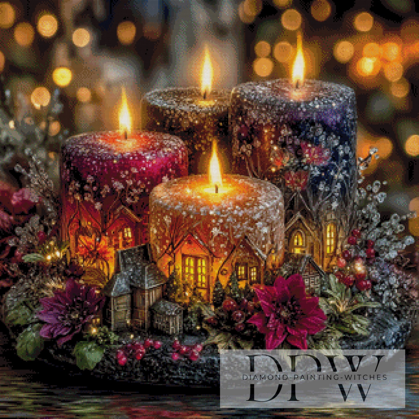 Vierter Advent by Casalla Vendetta 80x80cm mit 240 Farben DPW-3885