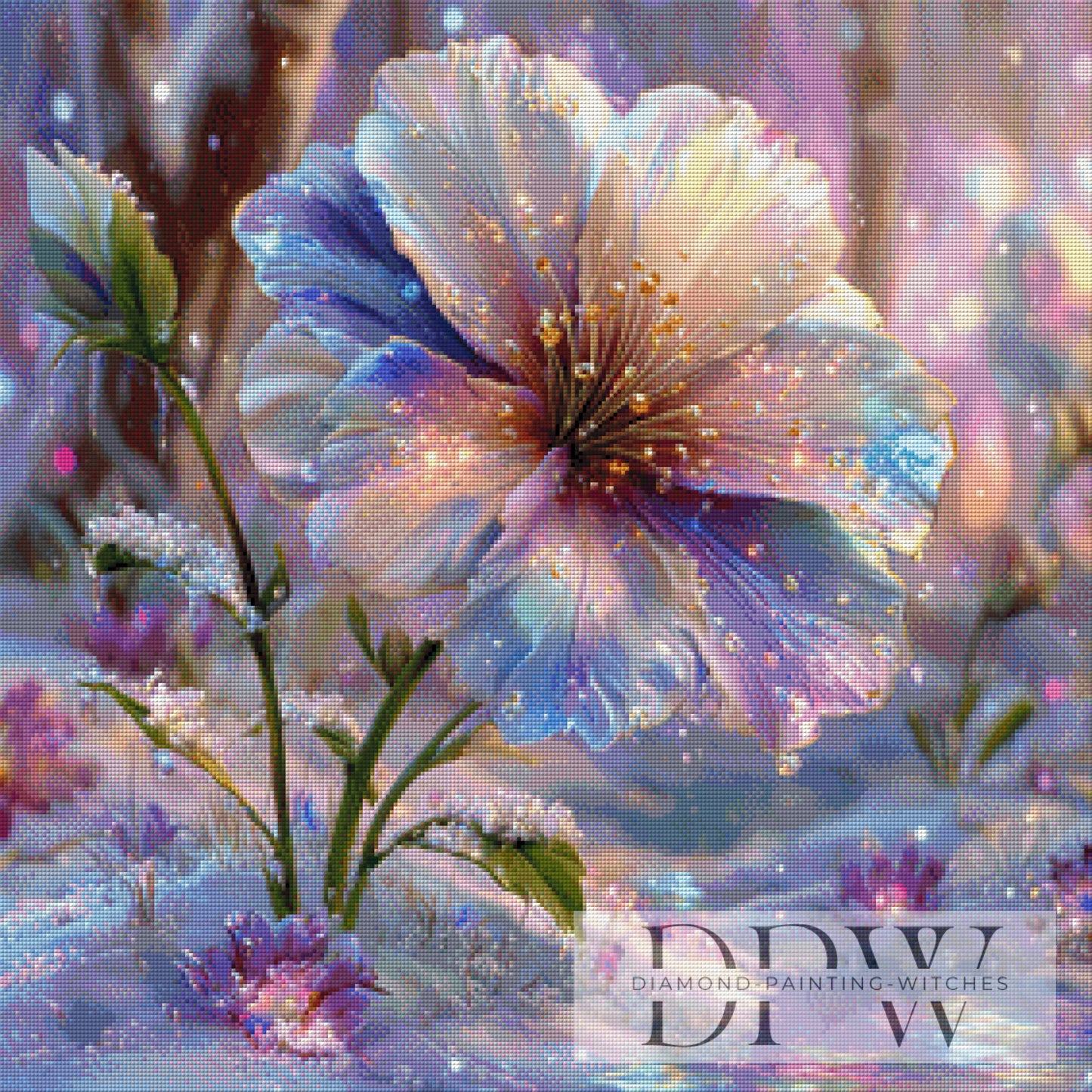 Snow Blossom by CreatiVart 70x70cm mit 240 Farben DPW-3889
