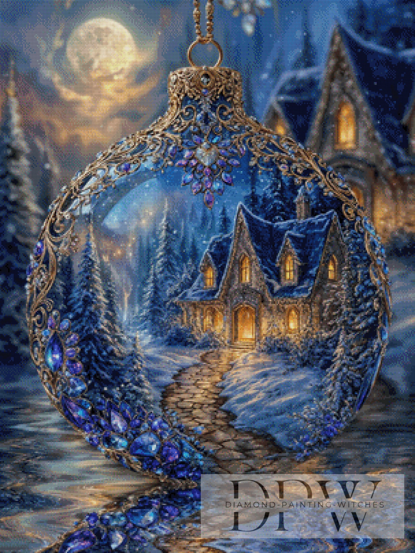 Weihnachtskugel 1 by Pixxel Pics 75x100cm mit 200 Farben DPW-3922