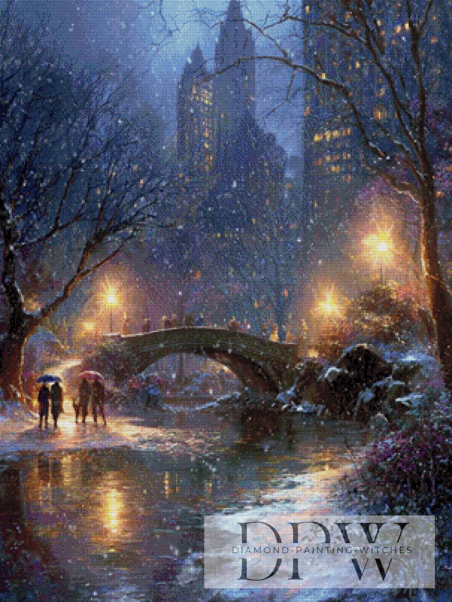 Winterabend by Maggie 75x100cm mit 220 Farben DPW-3950