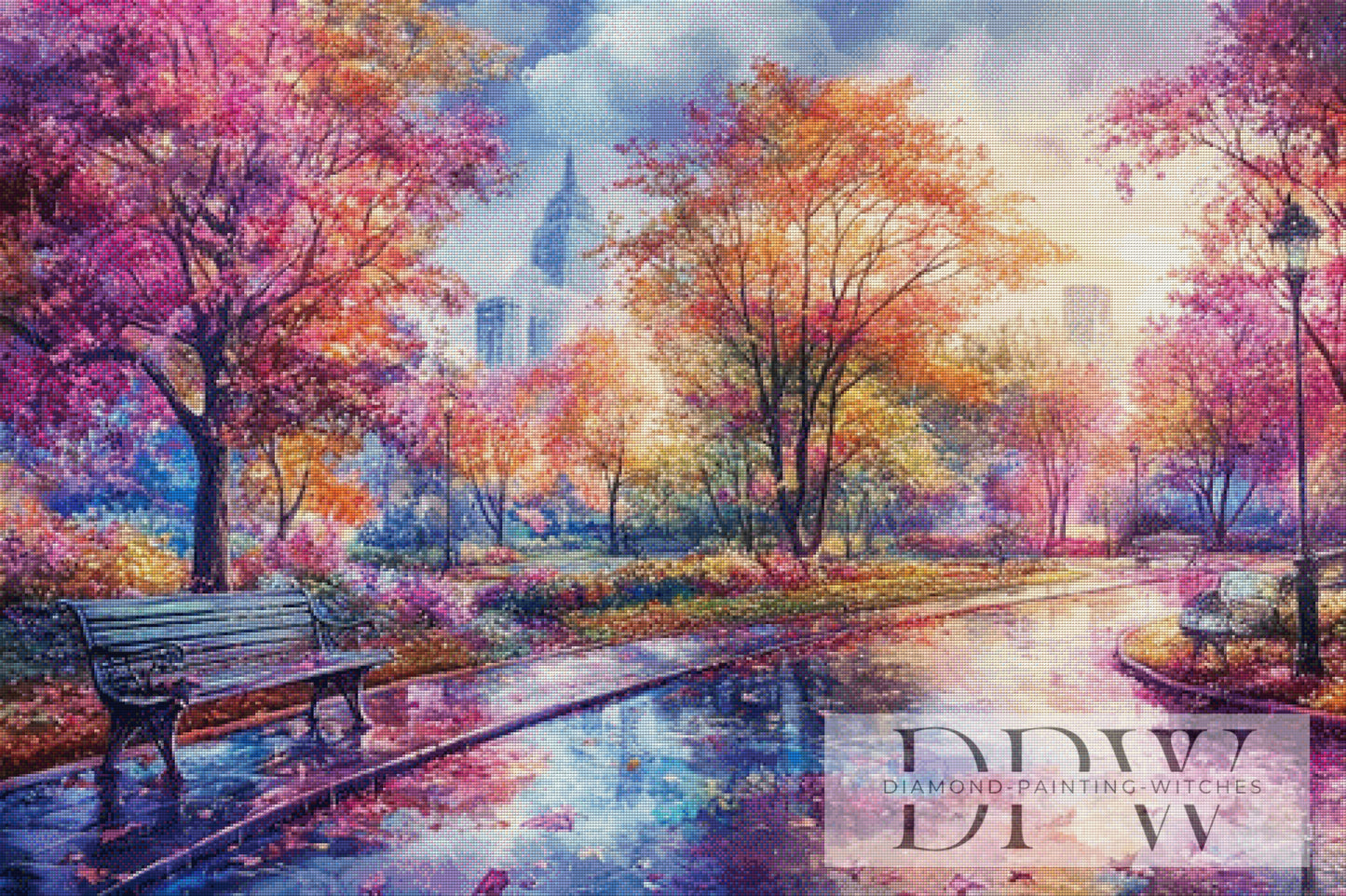 Colorful Park by ellufija 120x80cm mit 300 Farben DPW-3959