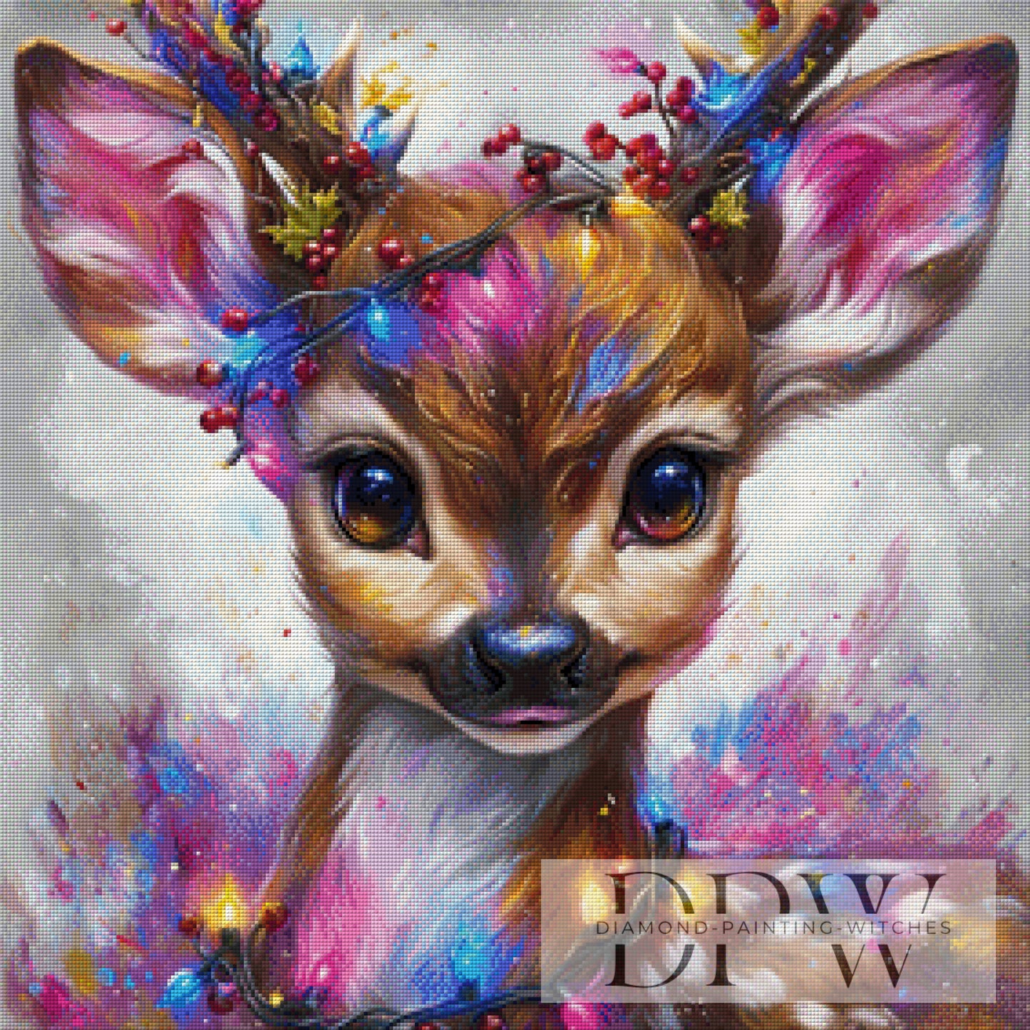 Rudi by ellufija 70x70cm mit 260 Farben DPW-3968