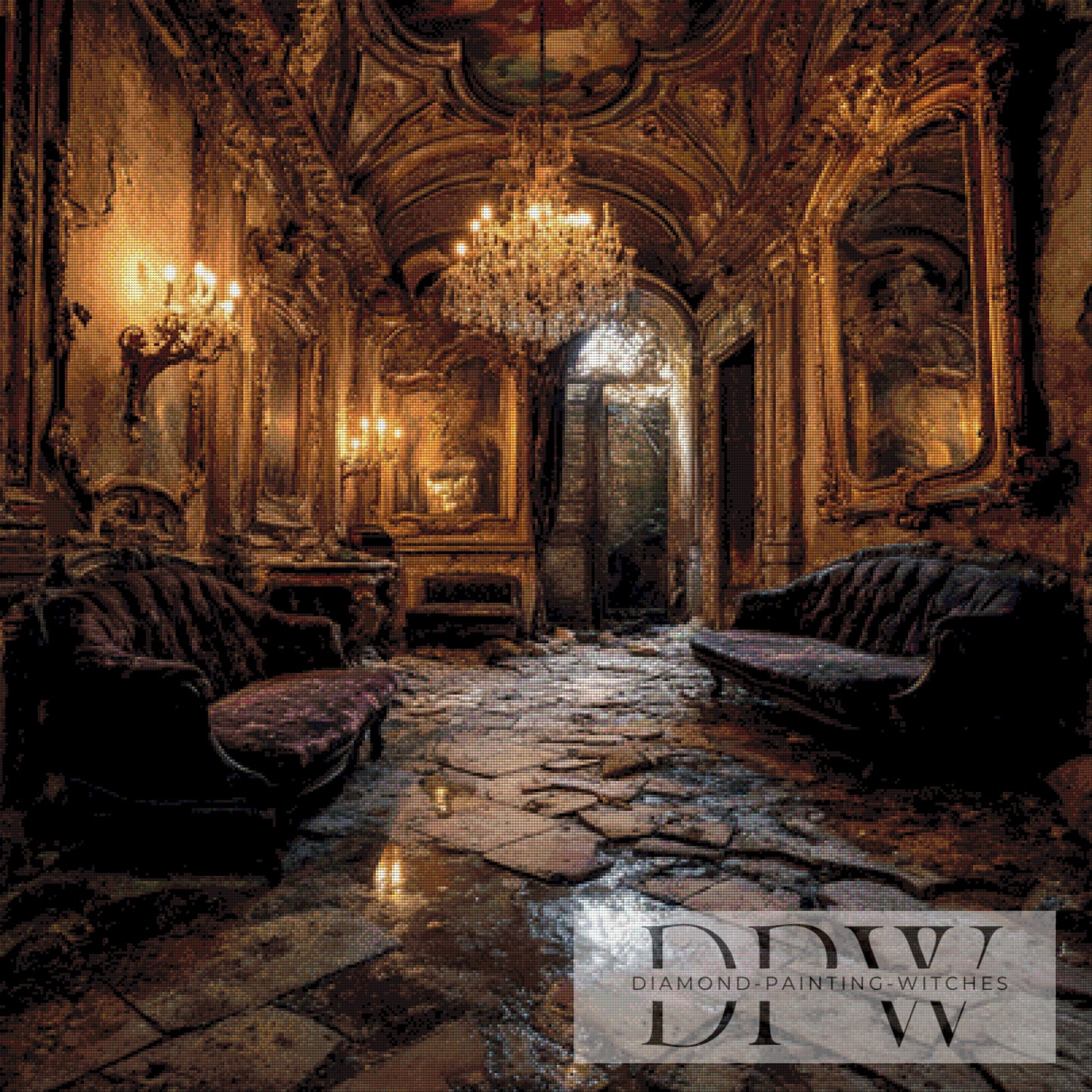 Verlassene Pracht by ellufija 100x100cm mit 145 Farben DPW-3973