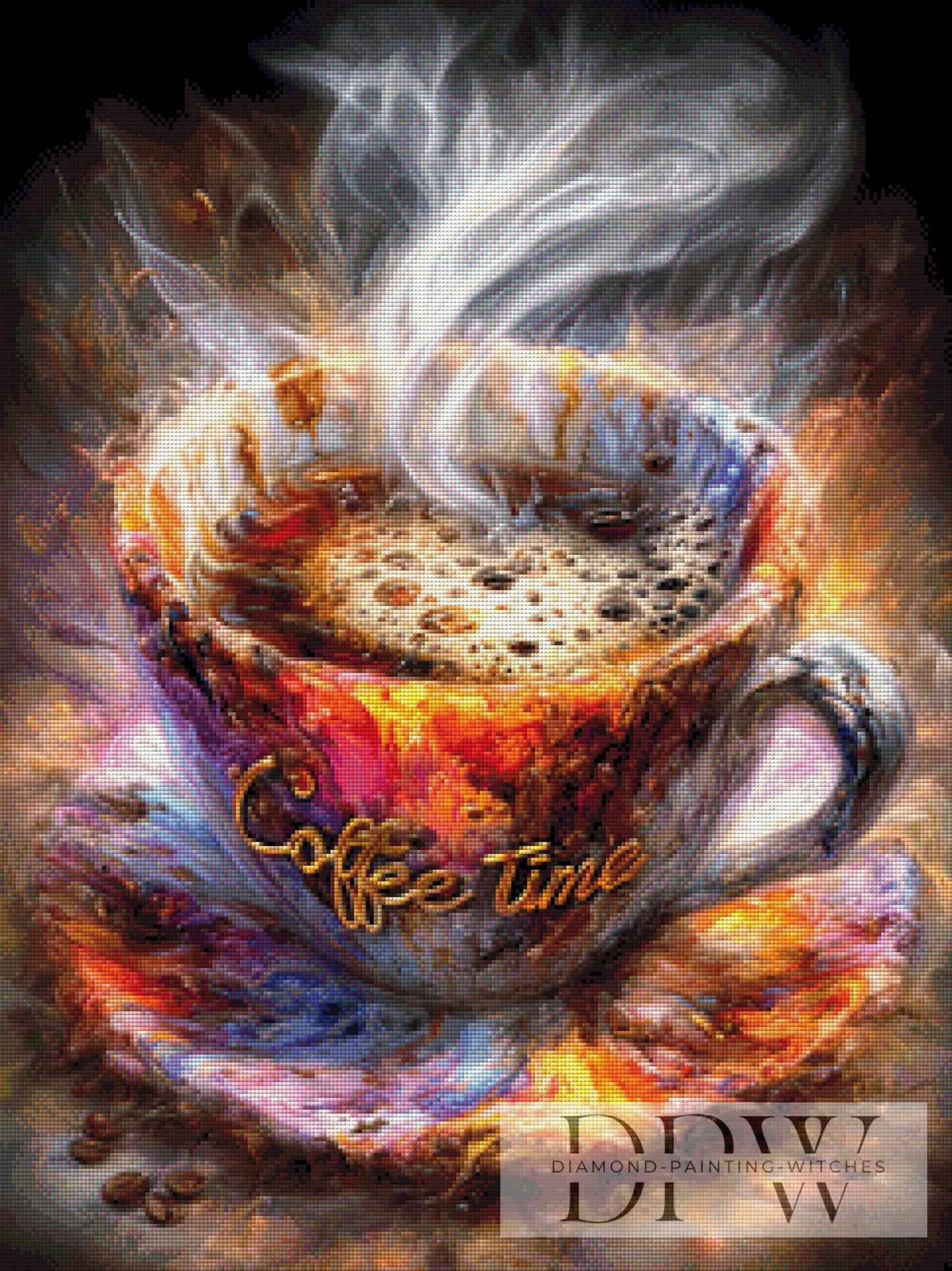 Coffee Time by CreatiVart 60x80cm mit 260 Farben DPW-4030
