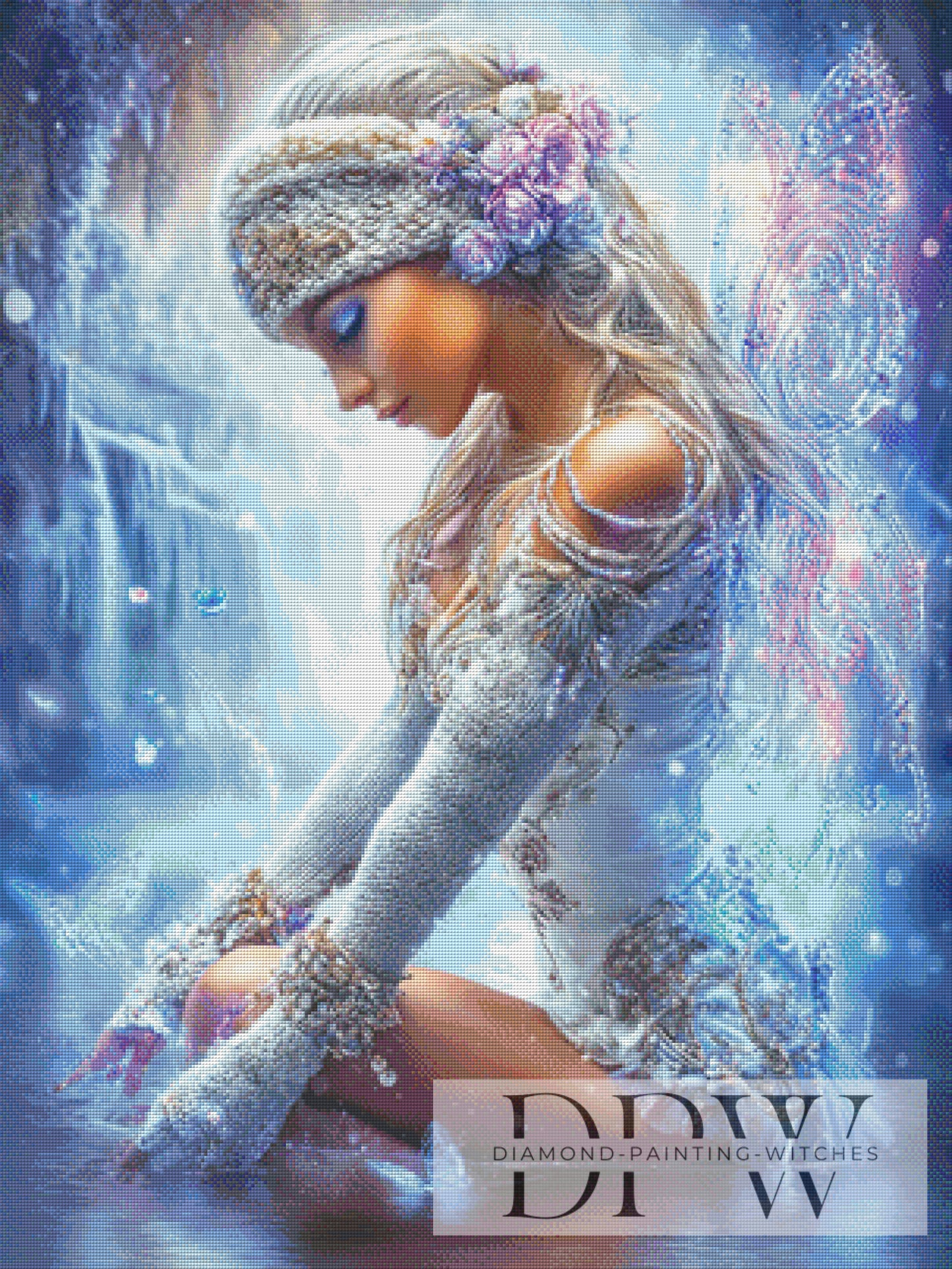 Winterfee by Elly_A.I. 75x100cm mit 170 Farben DPW-4065