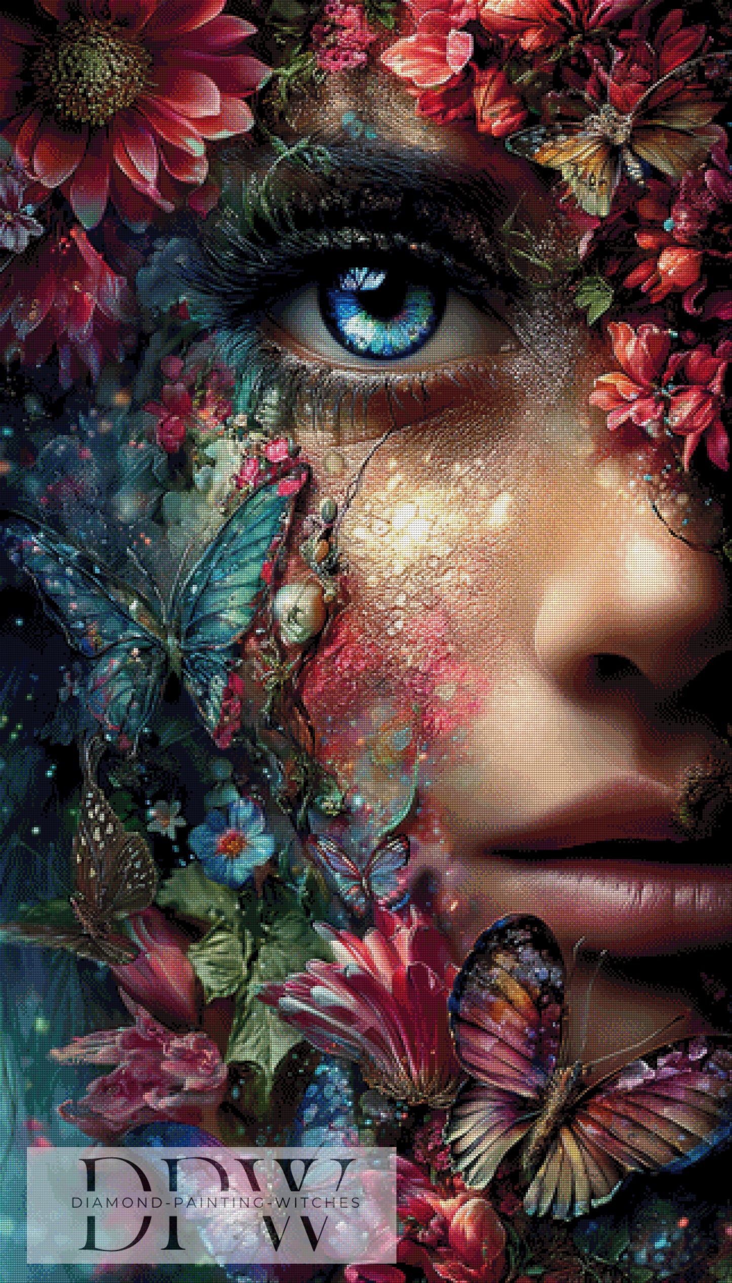 Auraflora by ellufija 80x140cm mit 350 Farben DPW-4084