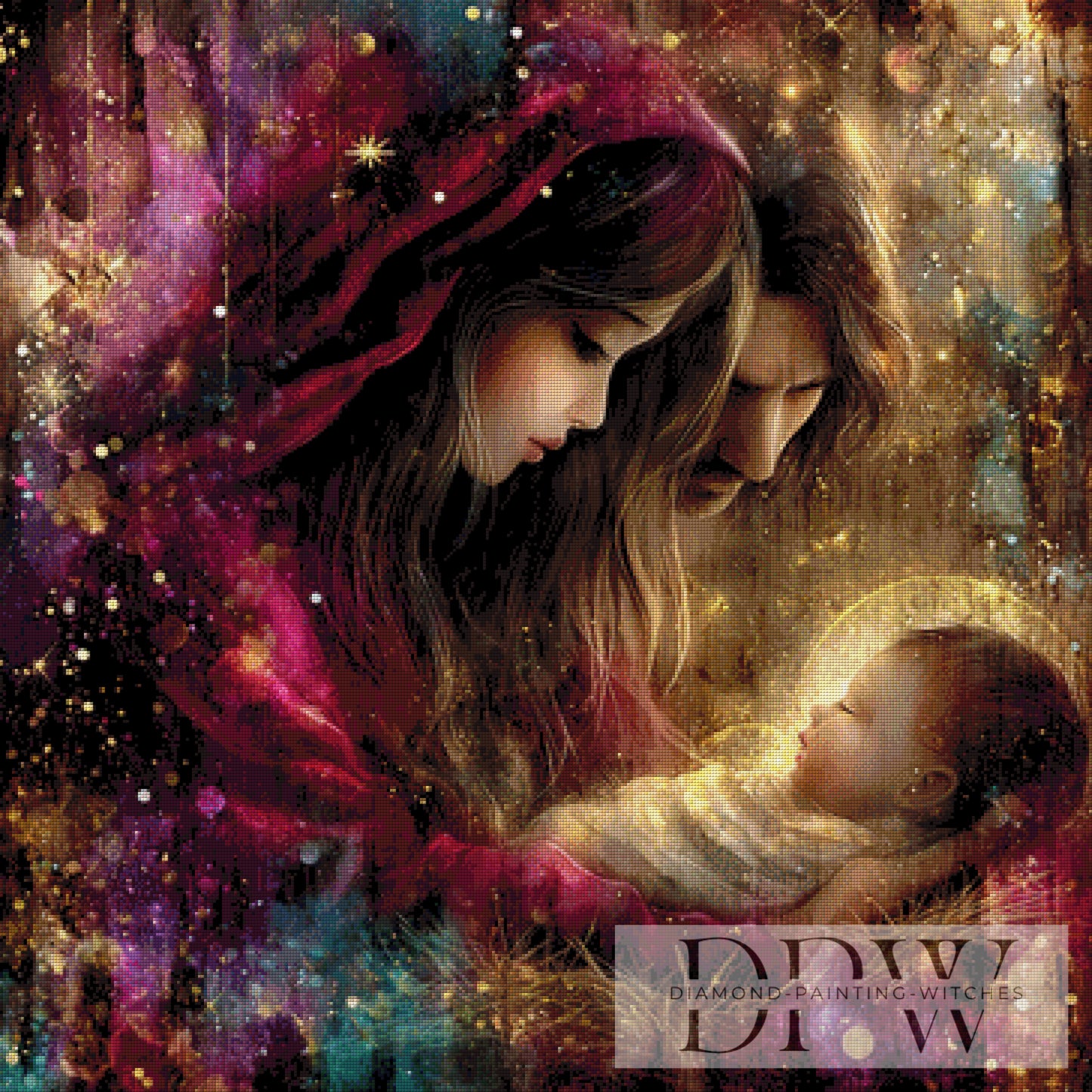 Bethlehem by Elly_A.I. 90x90cm mit 230 Farben DPW-4129