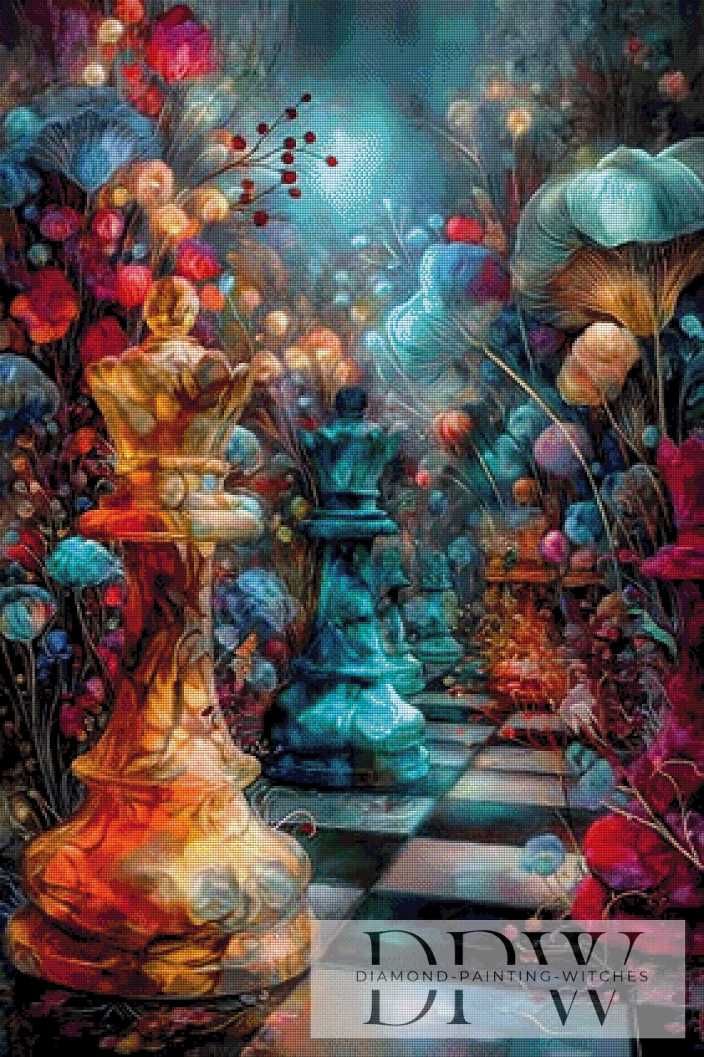 Bloomchess by Catill 70x105cm mit 320 Farben DPW-4147