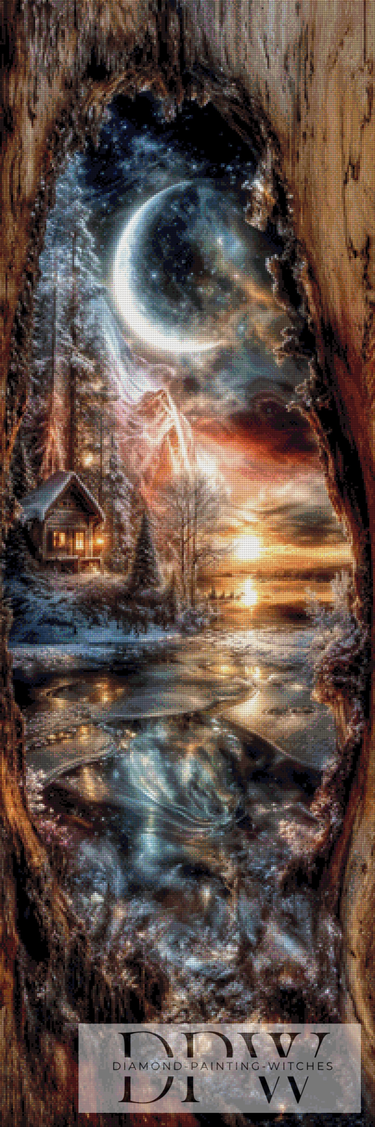 Winter vibes in a hole by Pixxel Pics 50x150cm mit 200 Farben DPW-4159