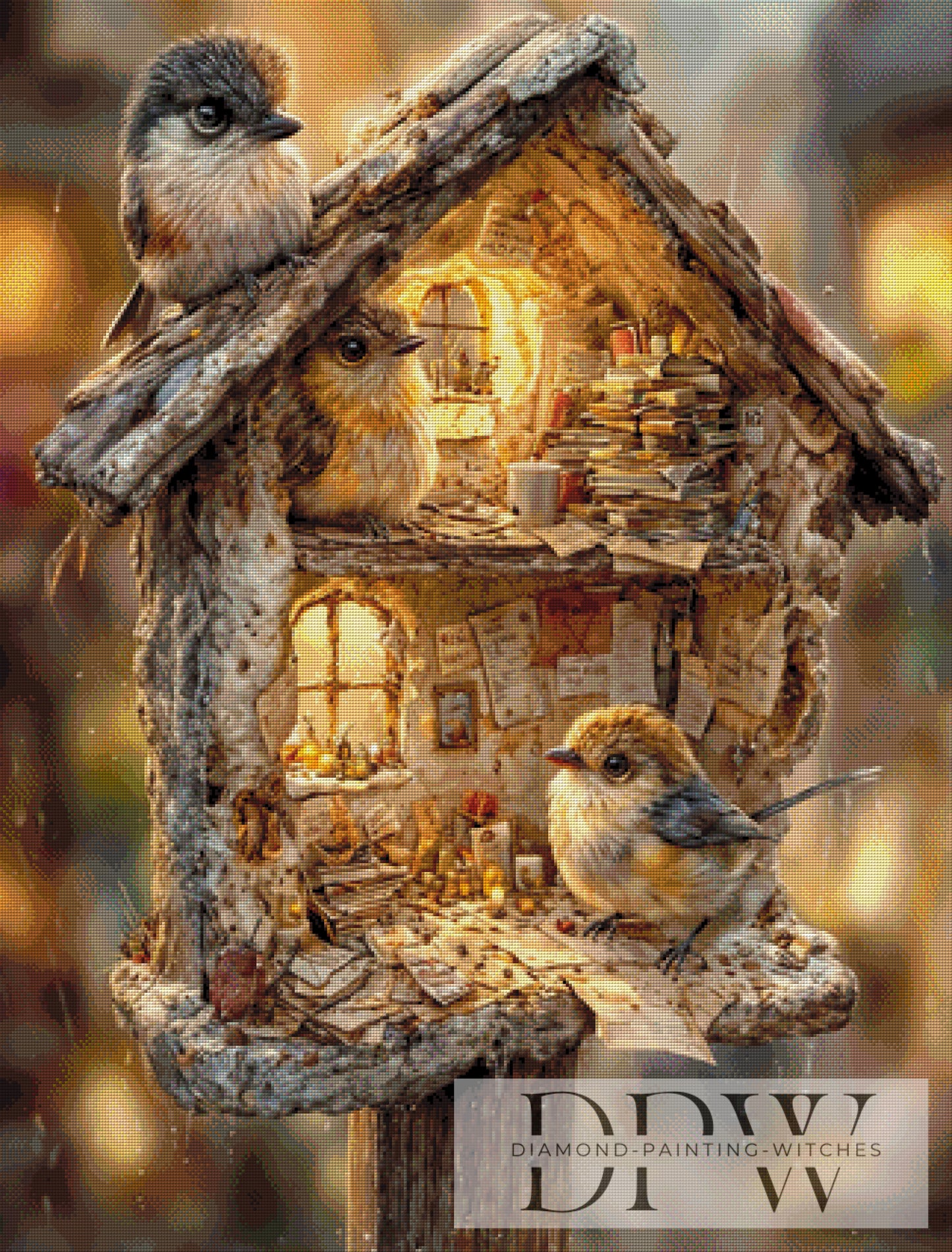 Birds Office by Pixxel Pics 80x105cm mit 170 Farben DPW-4160