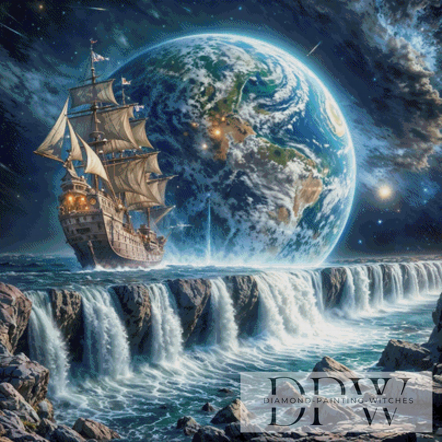 Edge of the world by Pixxel Pics 100x100cm mit 180 Farben DPW-4183
