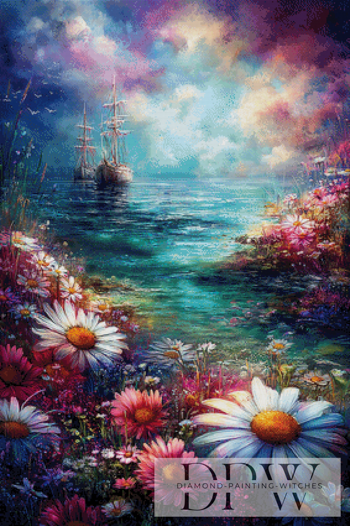 Segel der Sehnsucht by ellufija 70x105cm mit 360 Farben DPW-4214