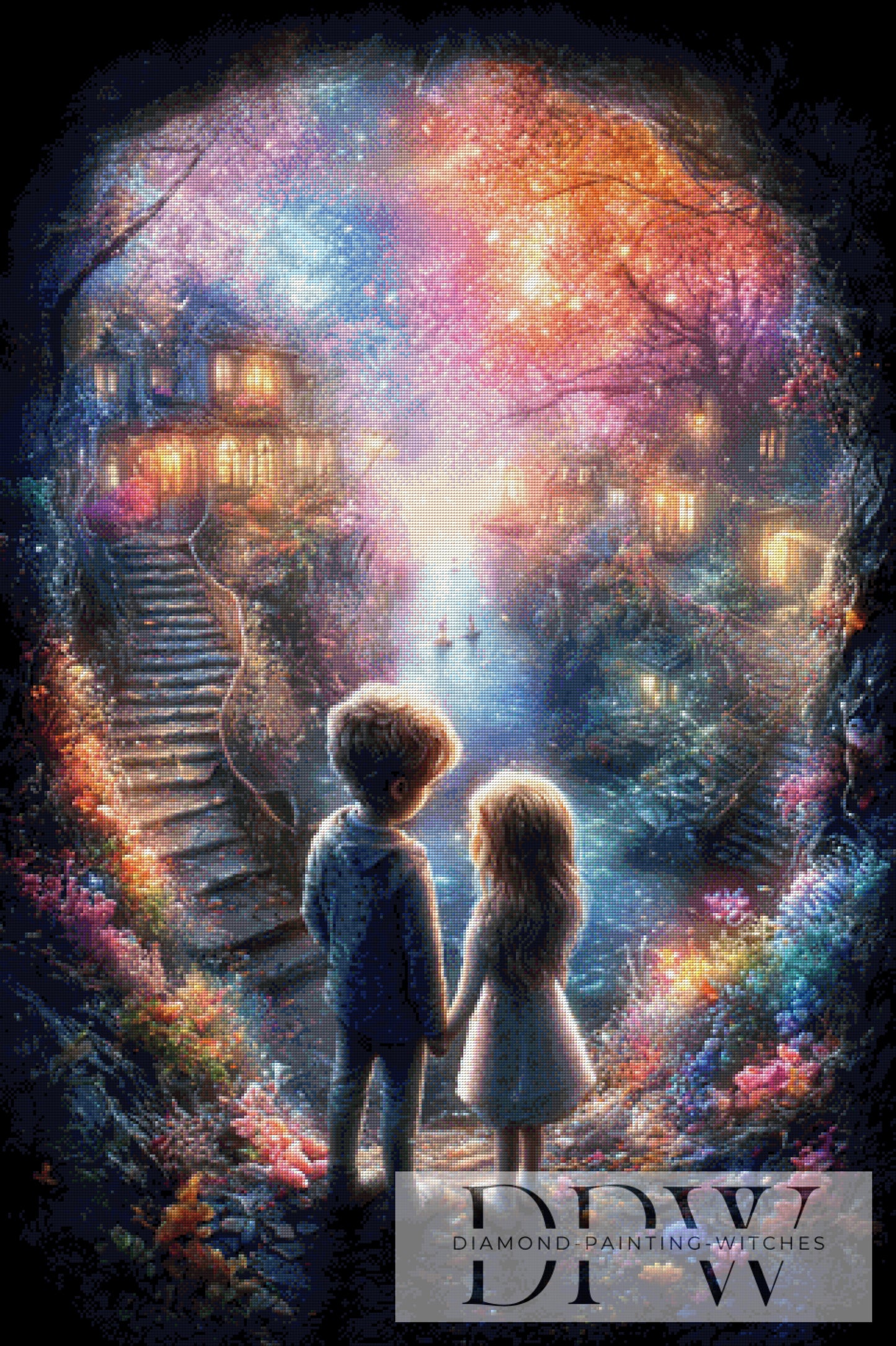 Nachtspaziergang by ellufija 80x120cm mit 290 Farben DPW-4296