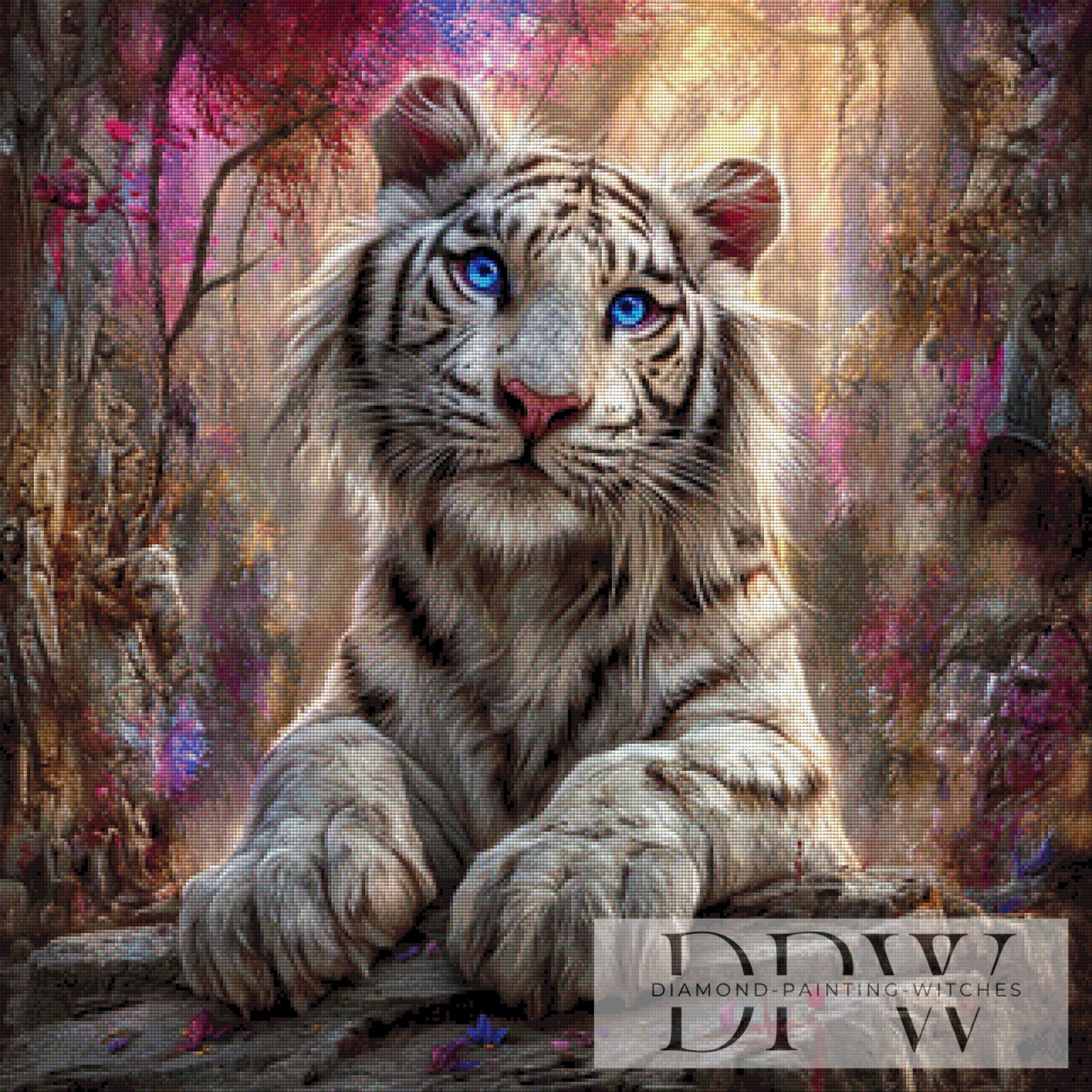 Tyson Tiger by Casalla Vendetta 80x80cm mit 210 Farben DPW-4322