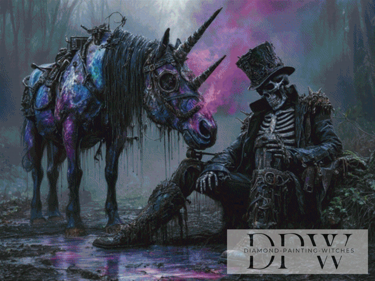 Couple of death by Pixxel Pics 120x90cm mit 105 Farben DPW-4357