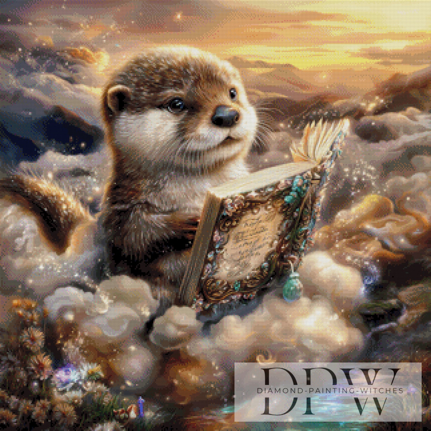 Wolkenwunder by Lisa Morgan 80x80cm mit 200 Farben DPW-4375