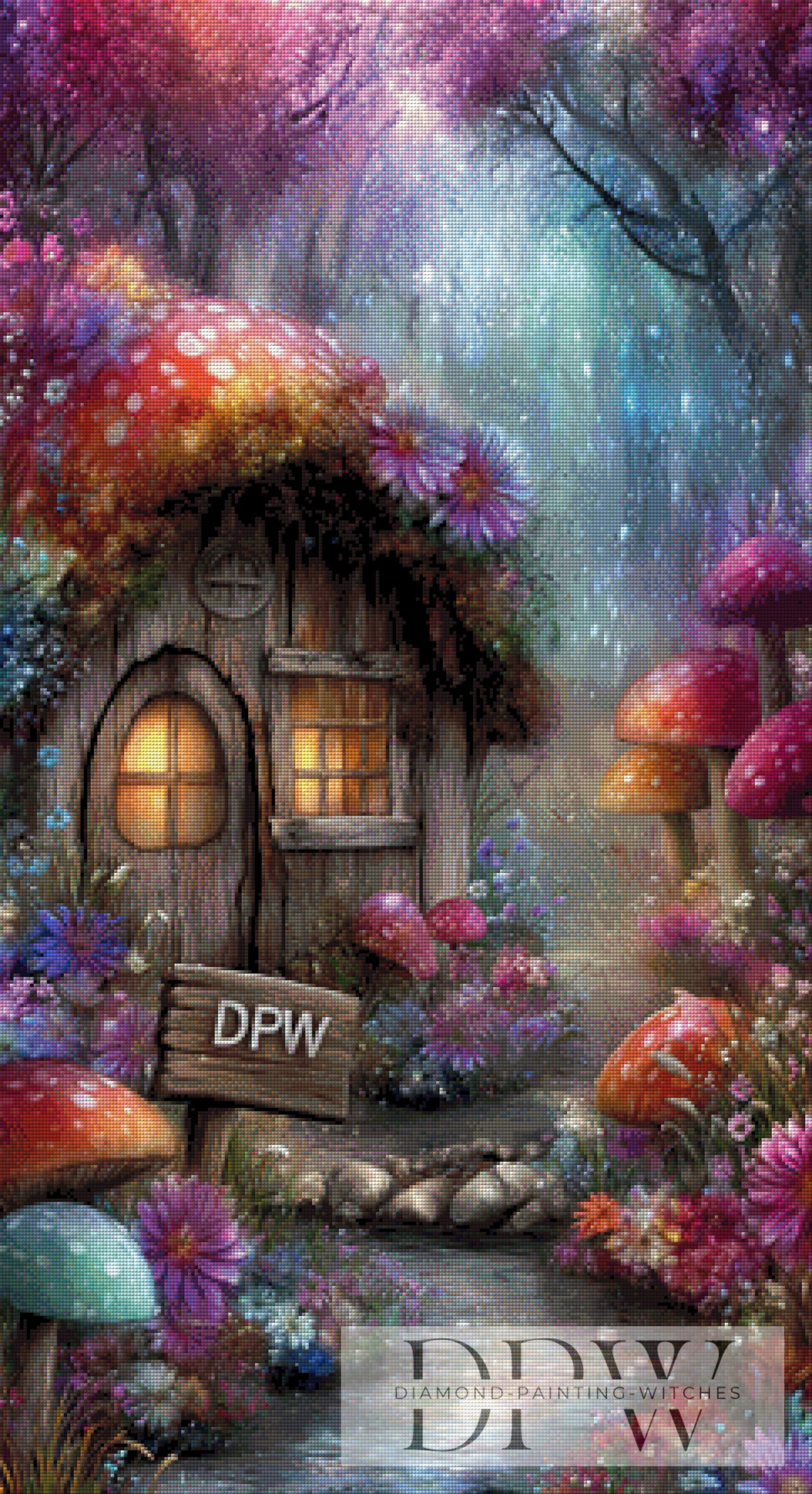 Kesselhütte by Elly_A.I. 60x110cm mit 300 Farben DPW-4384