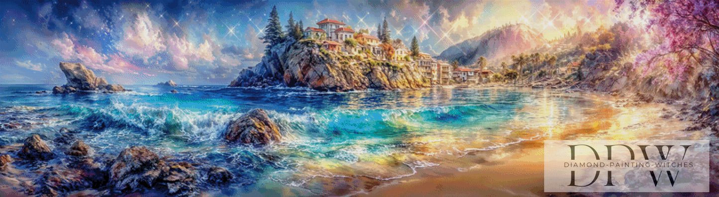 Paradiesstrand by ellufija 200x55cm mit 300 Farben DPW-4417