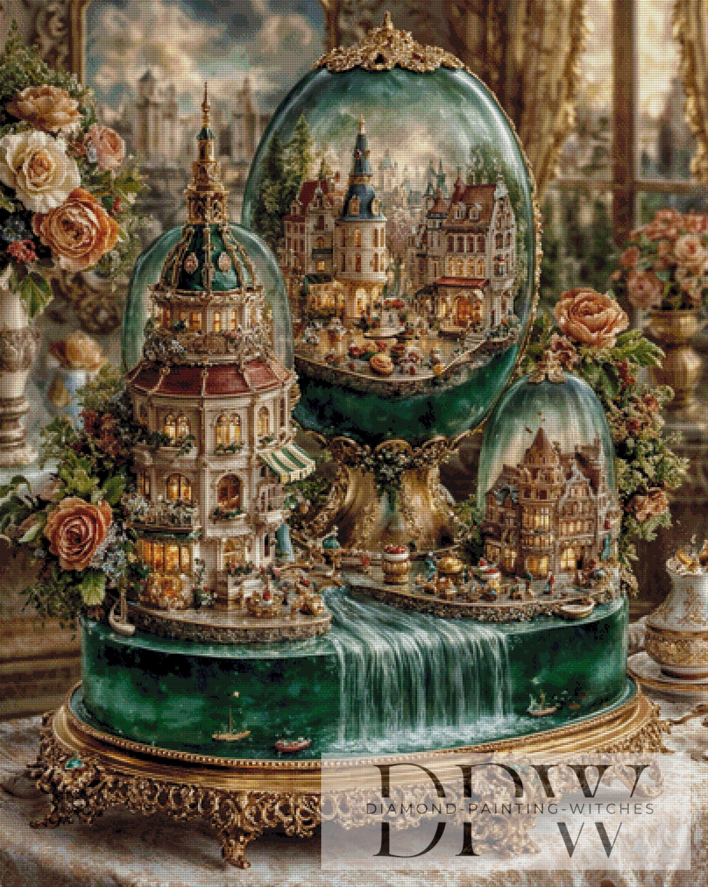 Faberge Village by Pixxel Pics 100x125cm mit 200 Farben DPW-4423