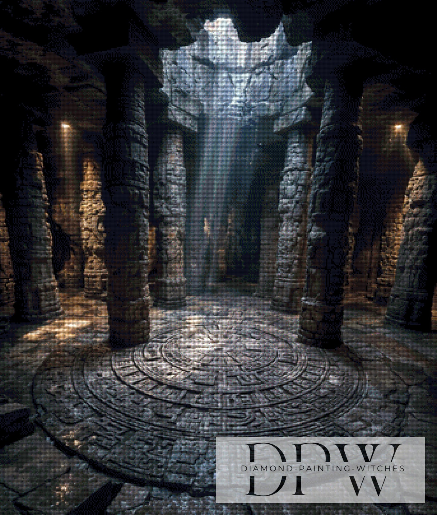 Temple of Ancestors by Pixxel Pics 85x100cm mit 110 Farben DPW-442