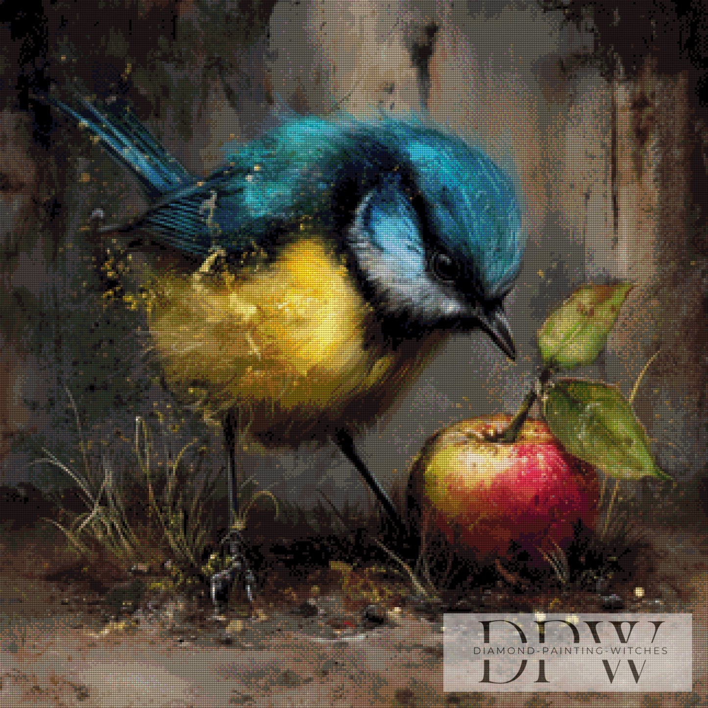 Apfelnascherei by QN 80x80cm mit 200 Farben DPW-4440