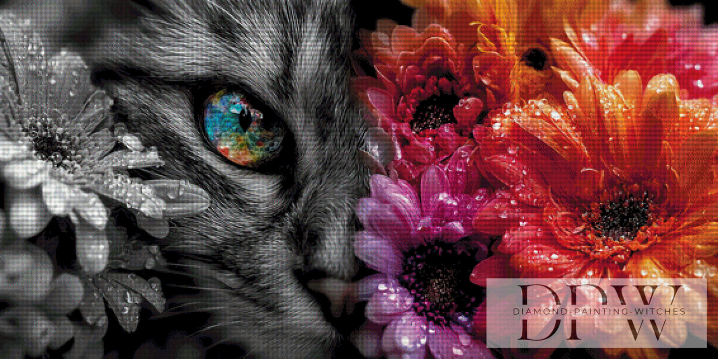 Katzenversteck by theA.art 140x70cm mit 290 Farben DPW-4492