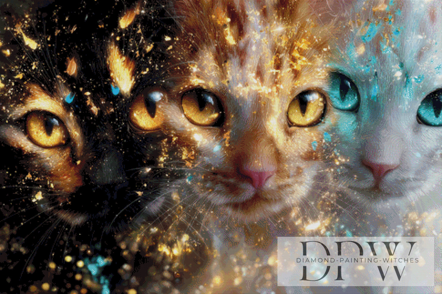 Magical Cats by theA.art 120x80cm mit 240 Farben DPW_4496