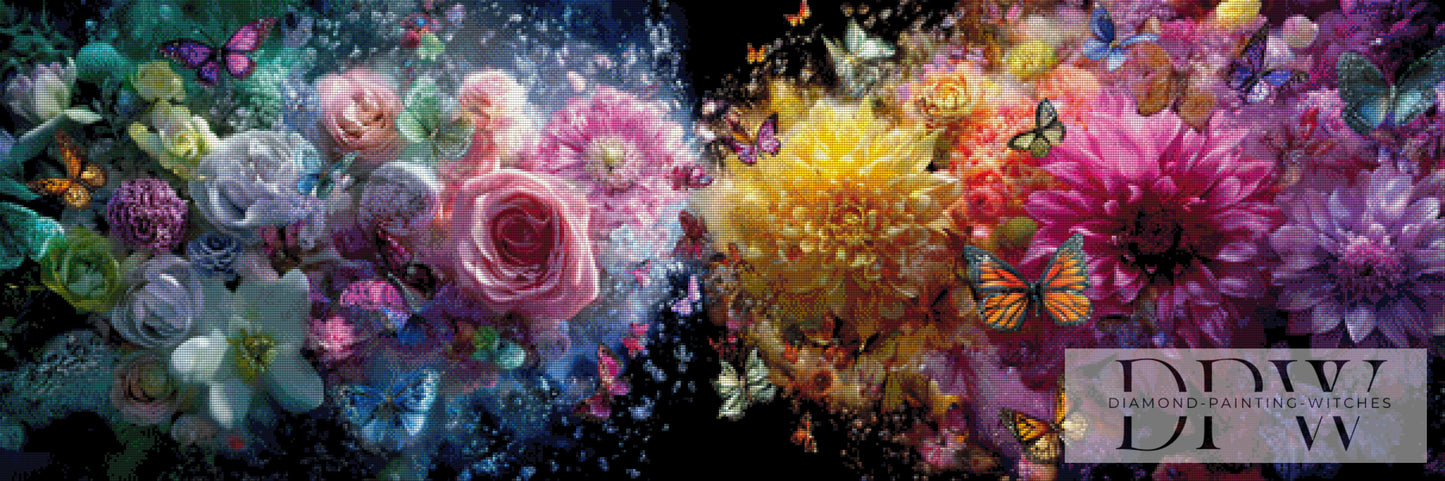 Flowerbomb by theA.art 150x50 410 Farben DPW-4500