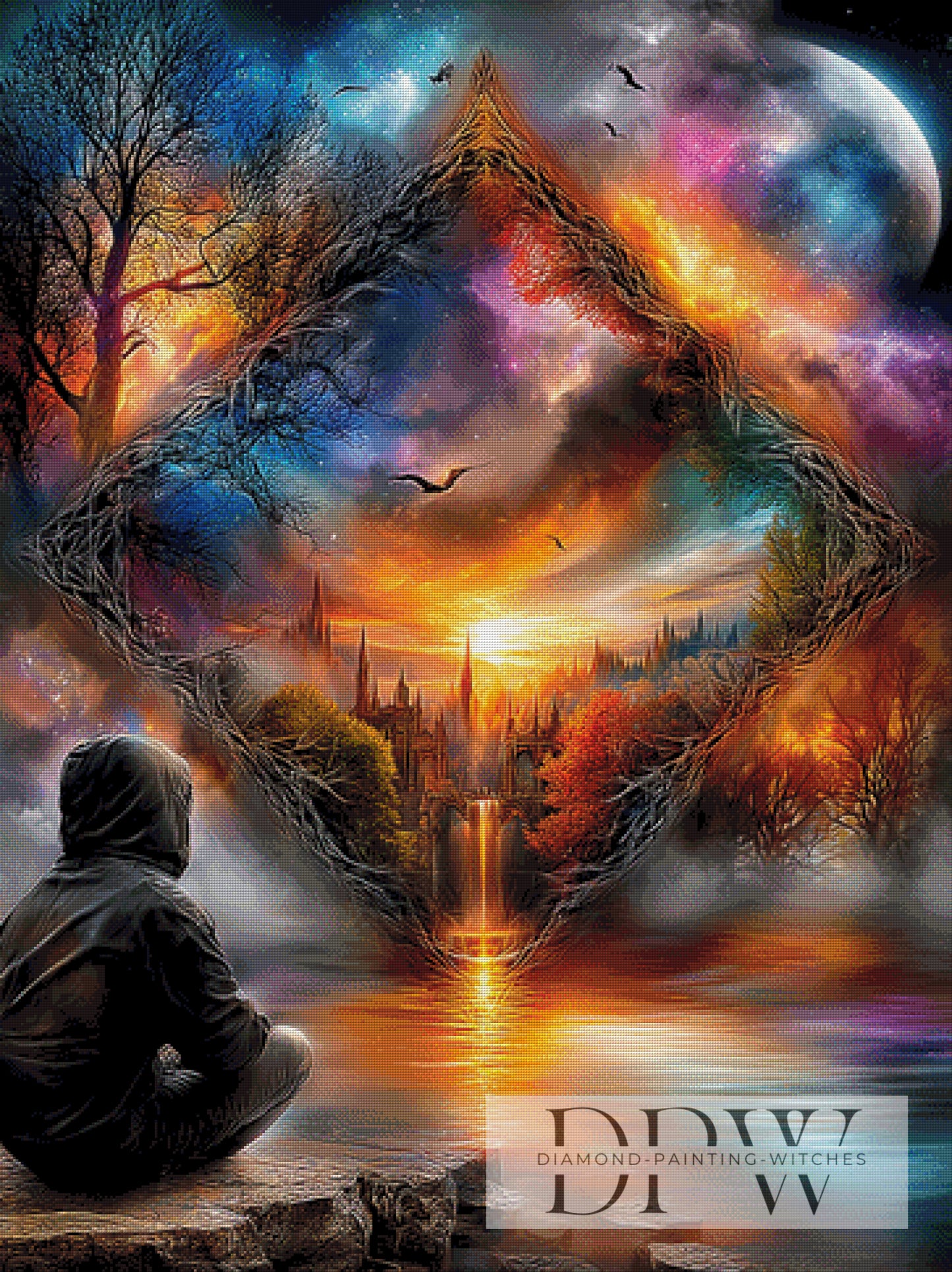 Portal of Fantasy by Sweet_Loco_AI 90x120cm mit 350 Farben DPW-4627