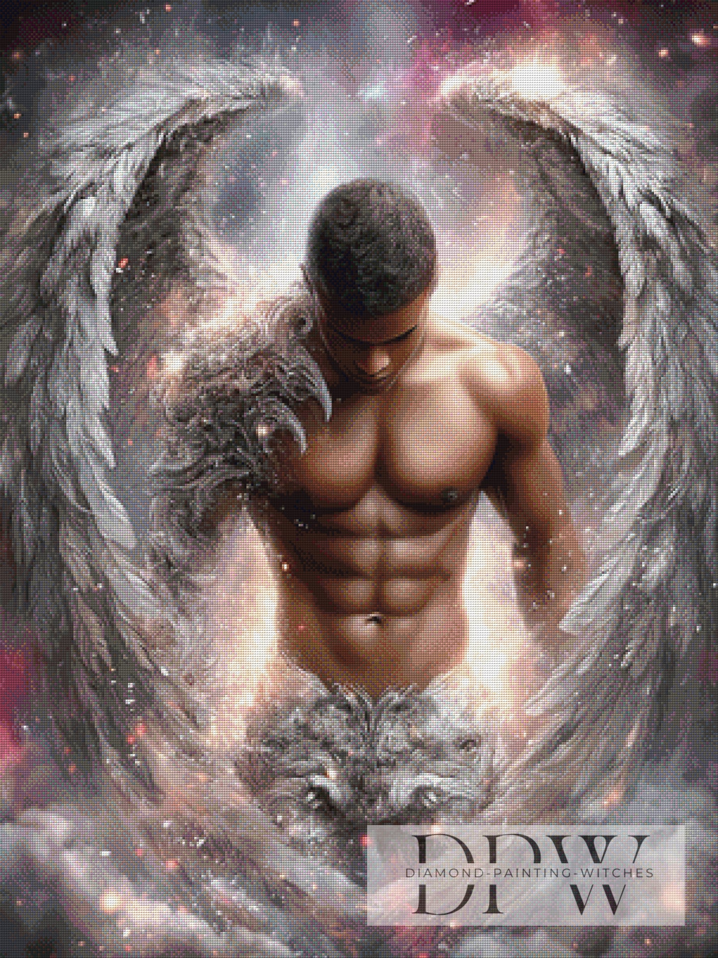 Grey Angel by Elly_A.I 75x100cm mit 120 Farben DPW-4636