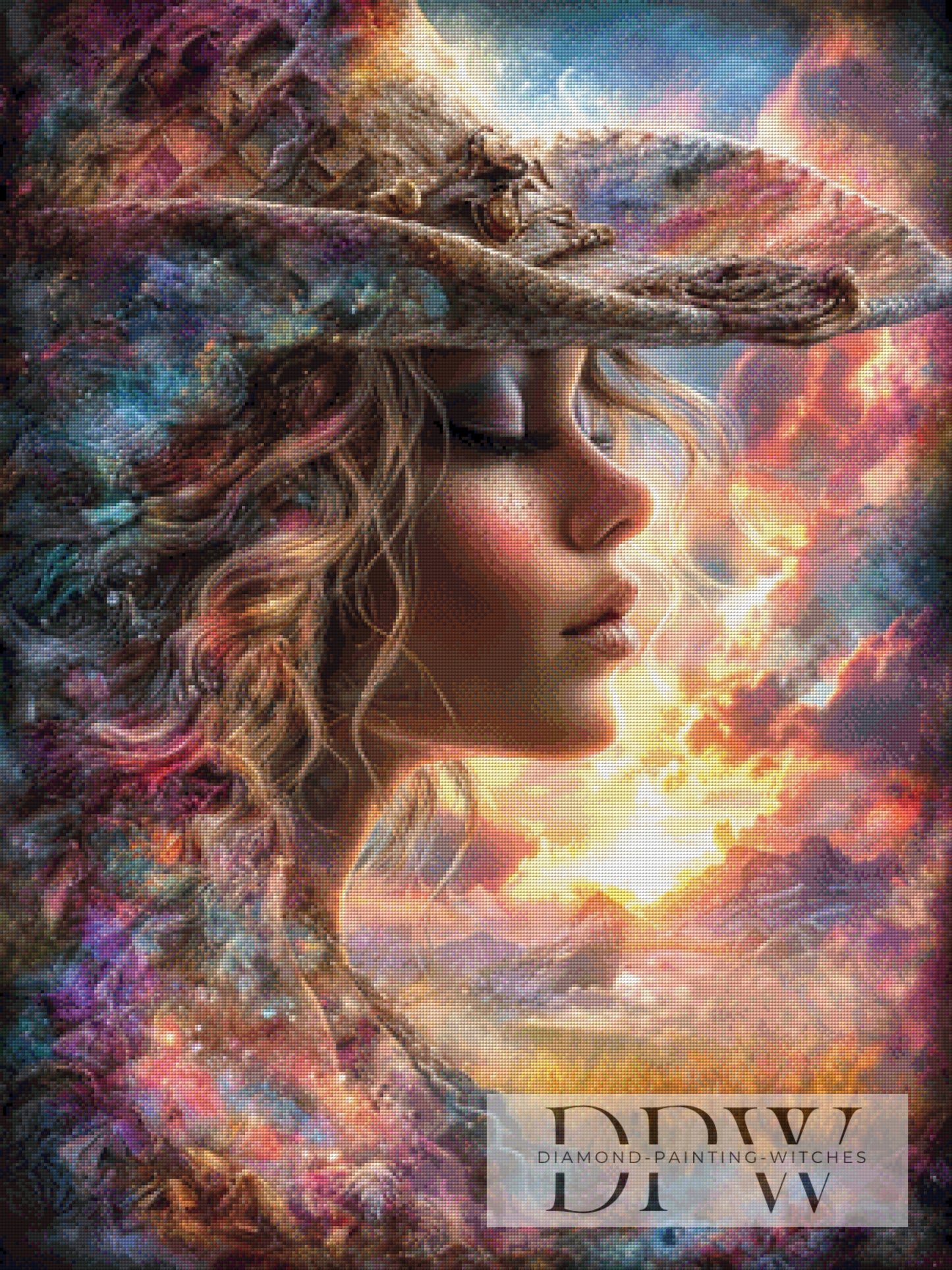 Cowgirl Josephine by CreatiVart 75x100cm mit 260 Farben DPW-4655