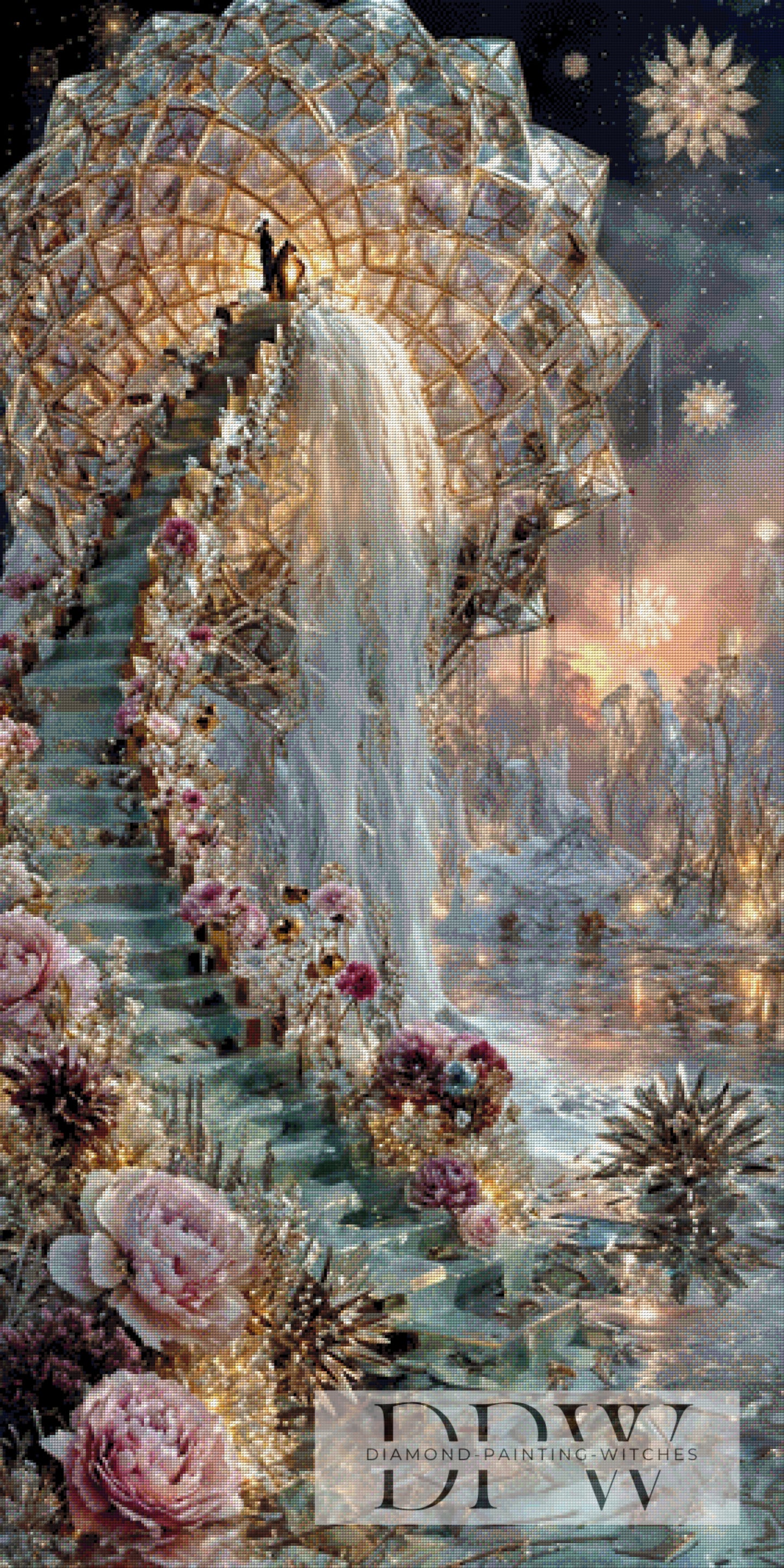 Fractal Stairway by Pixxel Pics 70x140cm mit 200 Farben DPW-4669
