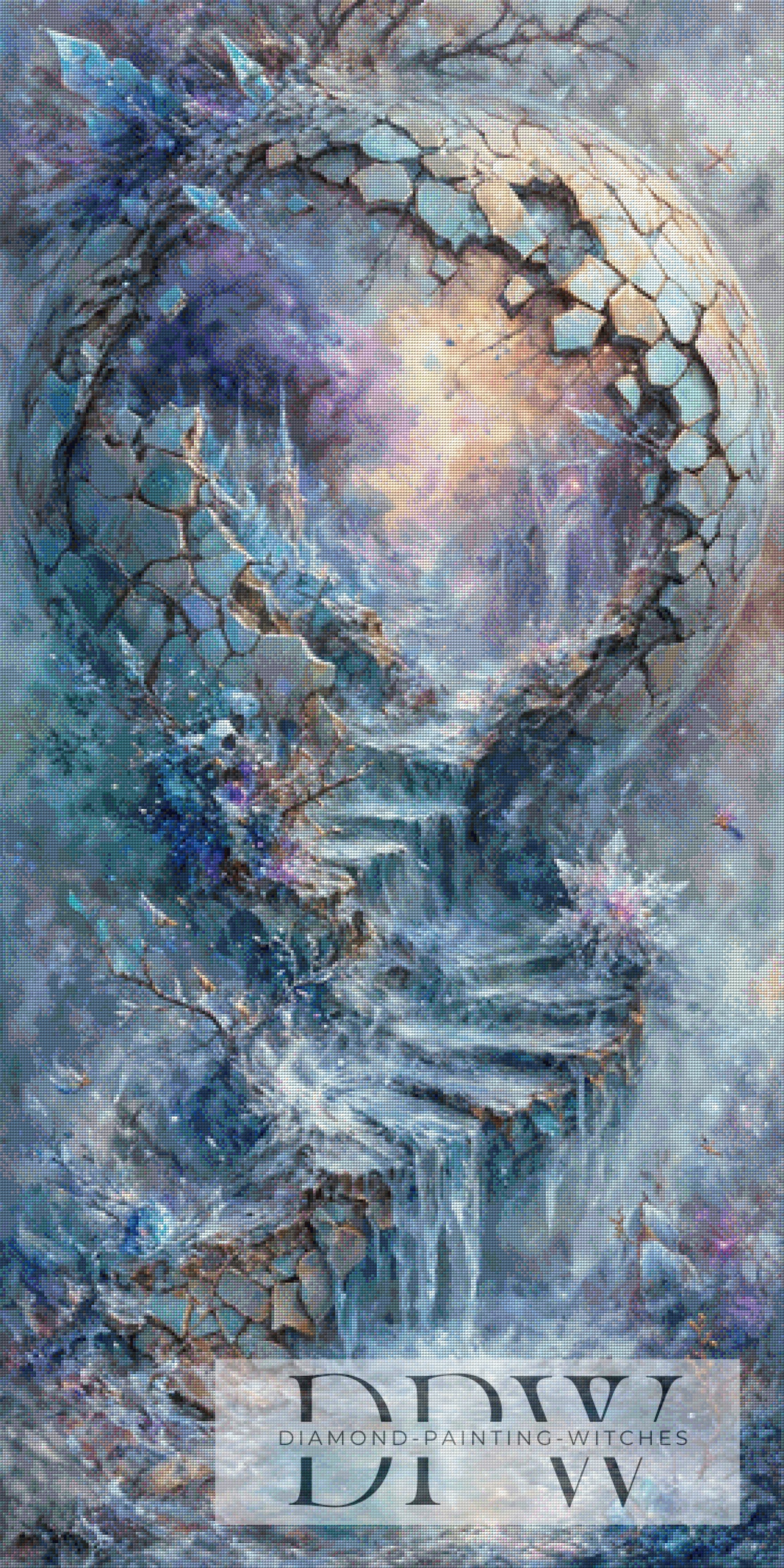 Ice Stairs by Pixxel Pics 70x140cm mit 170 Farben DPW-4684
