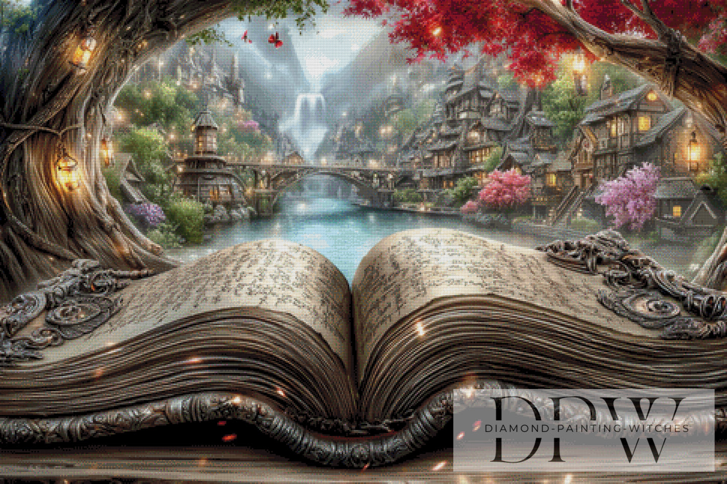Das Buch der alten Geschichte by Elly_A.I 120x80cm mit 250 Farben DPW-4762