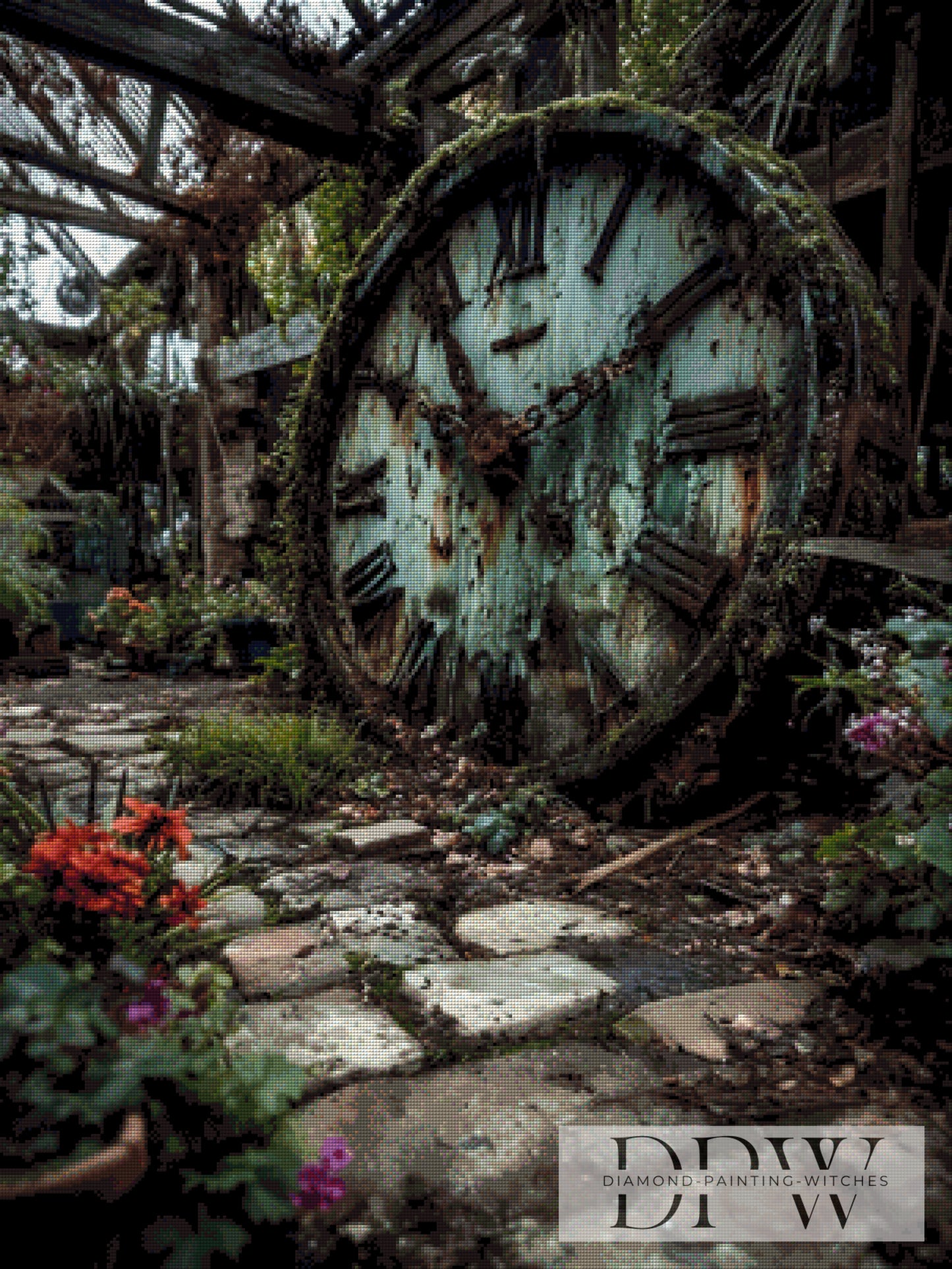 Lost Uhr by QN 75x100cm mit 155 Farben DPW-4776
