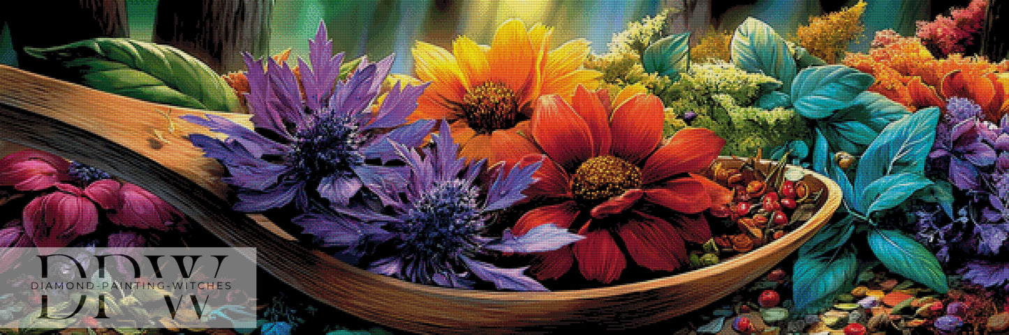 Blütenlöffel by QN 150x50cm 360 Farben DPW-4778