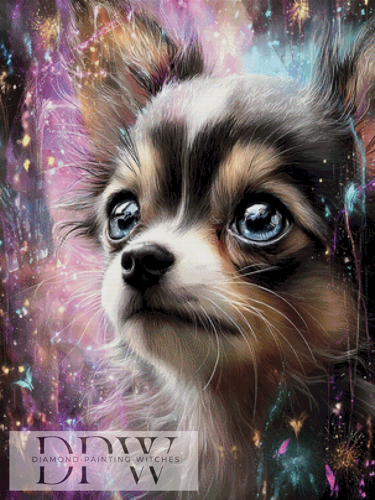 Partyhund by Elly_A.I 75x100cm mit 200 Farben DPW-4787