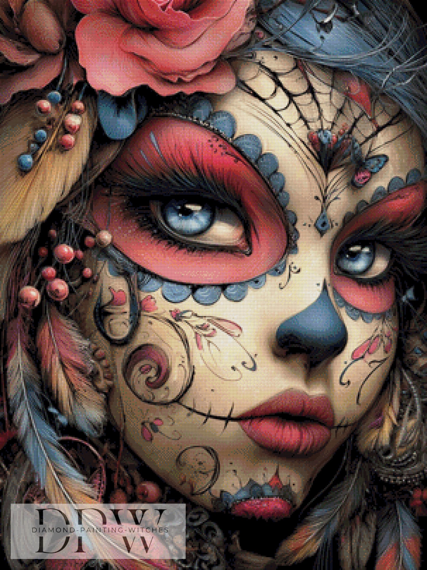 Catrina Eterna by CleoDora 75x100cm mit 190 Farben DPW-4805
