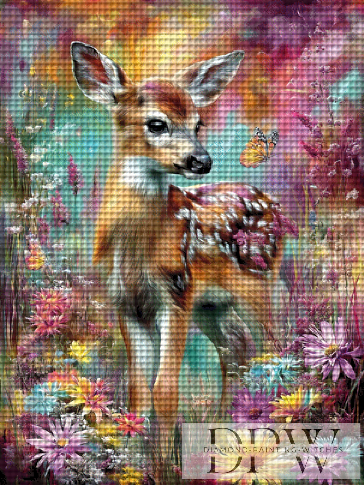 Fawn by CleoDora 75x100cm mit 320 Farben DPW-4820