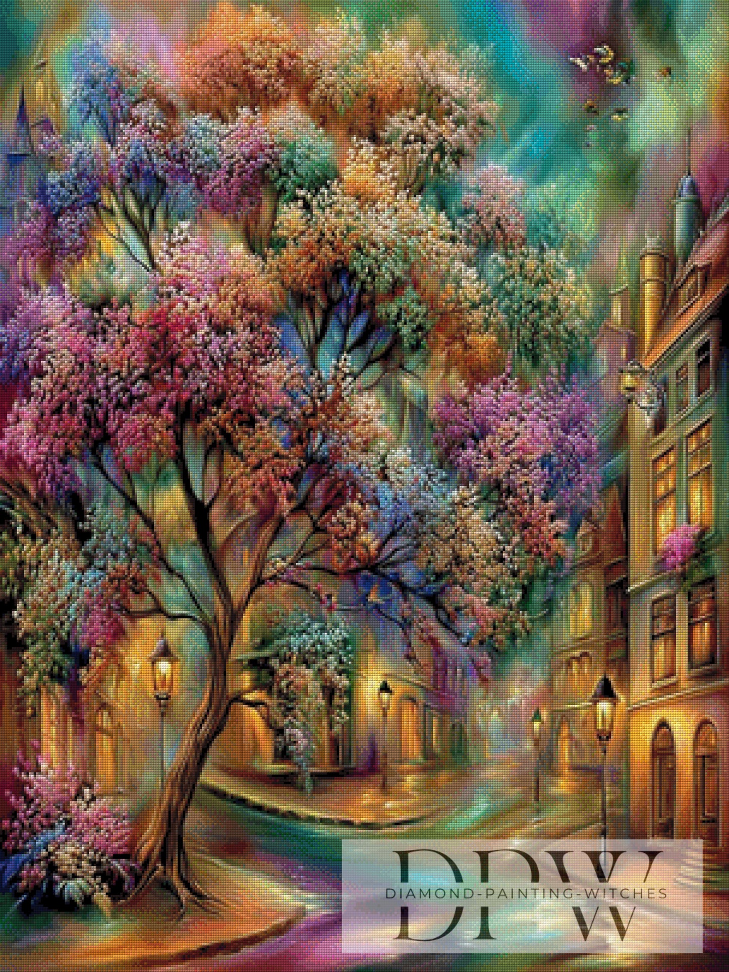 Wo die Gassen träumen by Maggie 75x100cm mit 310 Farben DPW-4939