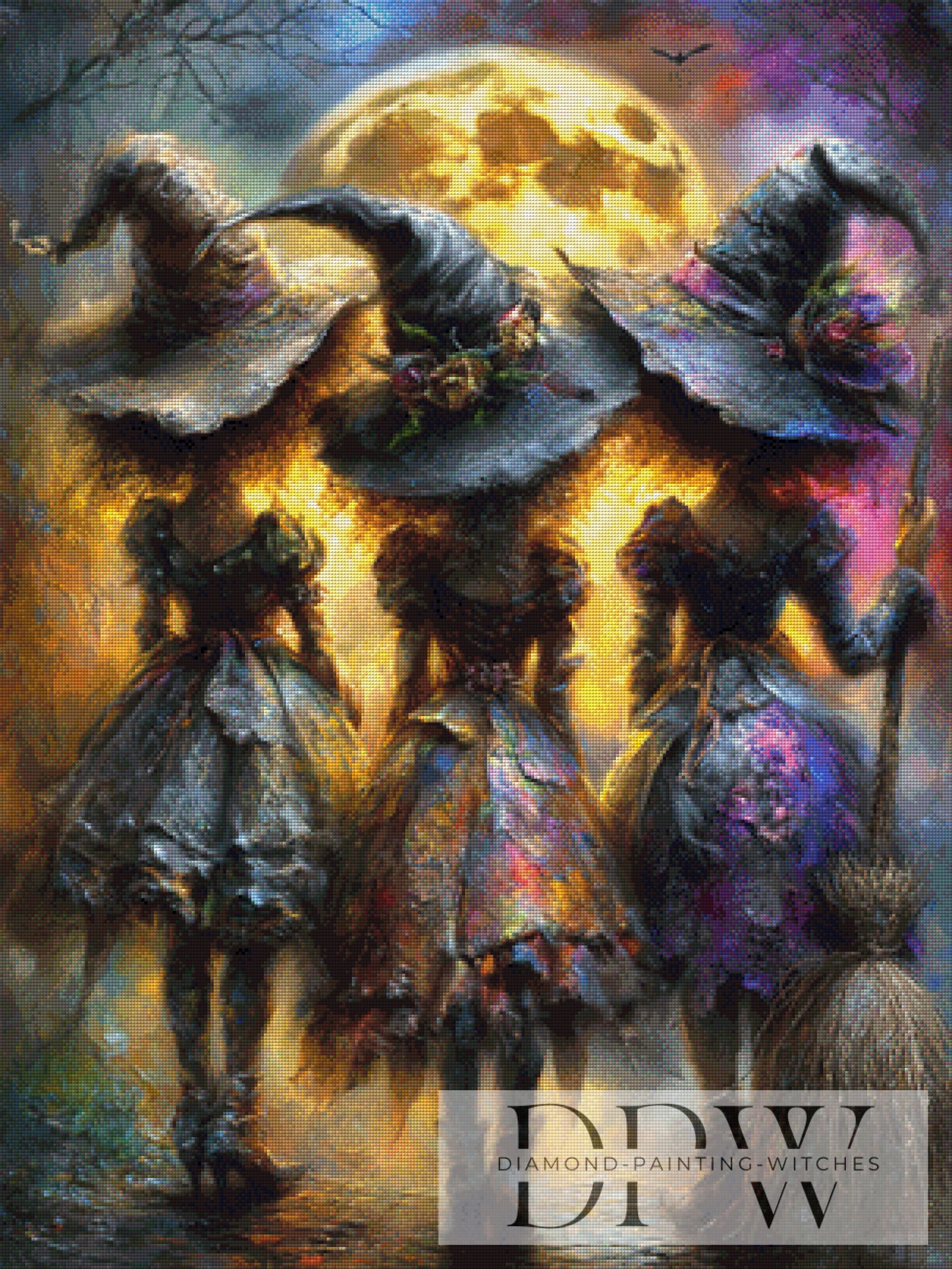 Fullmoon Witch Group by Casalla Vendetta 75x100cm mit 270 Farben DPW-4988