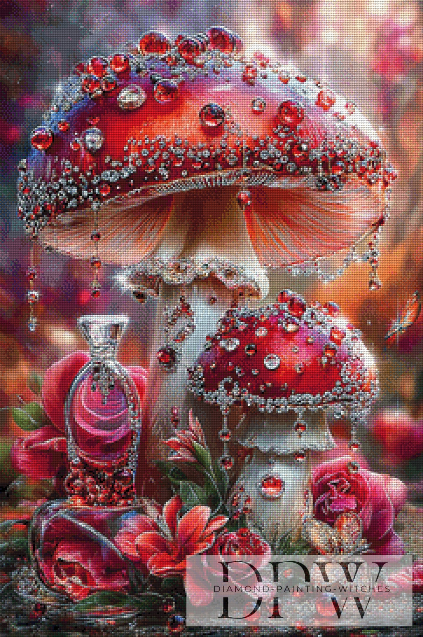 Surreal Mushroom by Catill 60x90cm mit 290 Farben DPW-5130