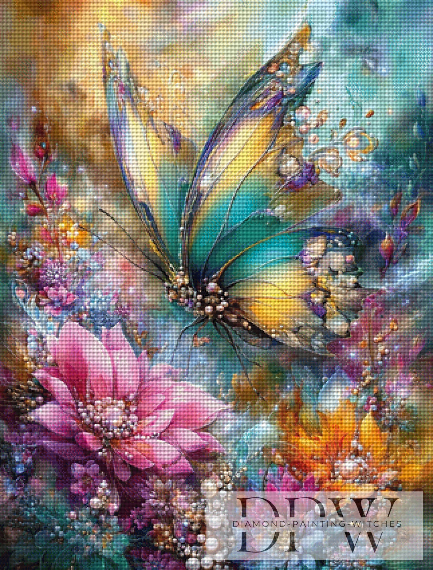 Prachtschmetterling by Maggie 80x105cm mit 380 Farben DPW-5158