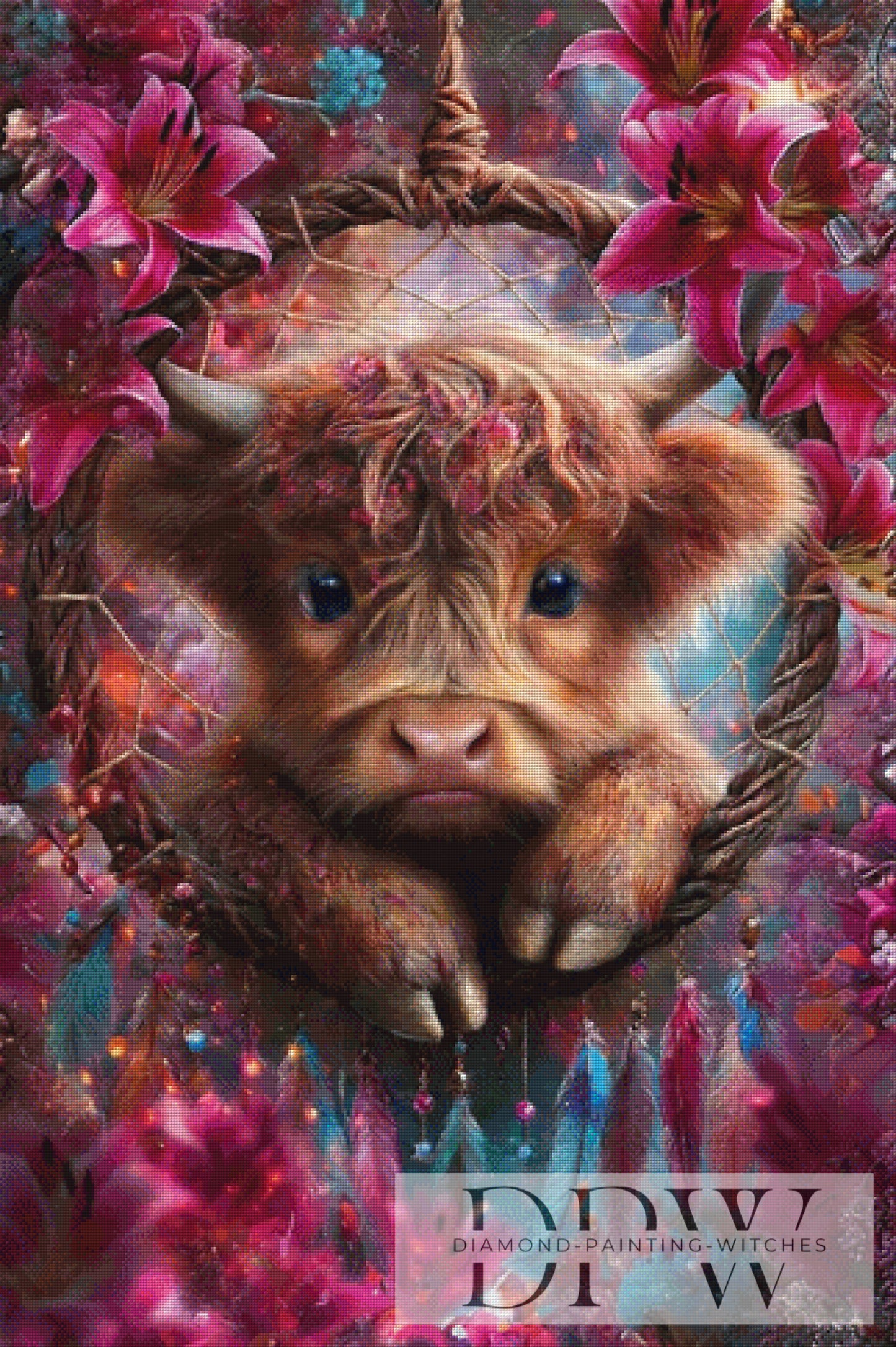 Rosalie im Traumfänger by ellufija 80x120cm mit 290 Farben DPW-5164
